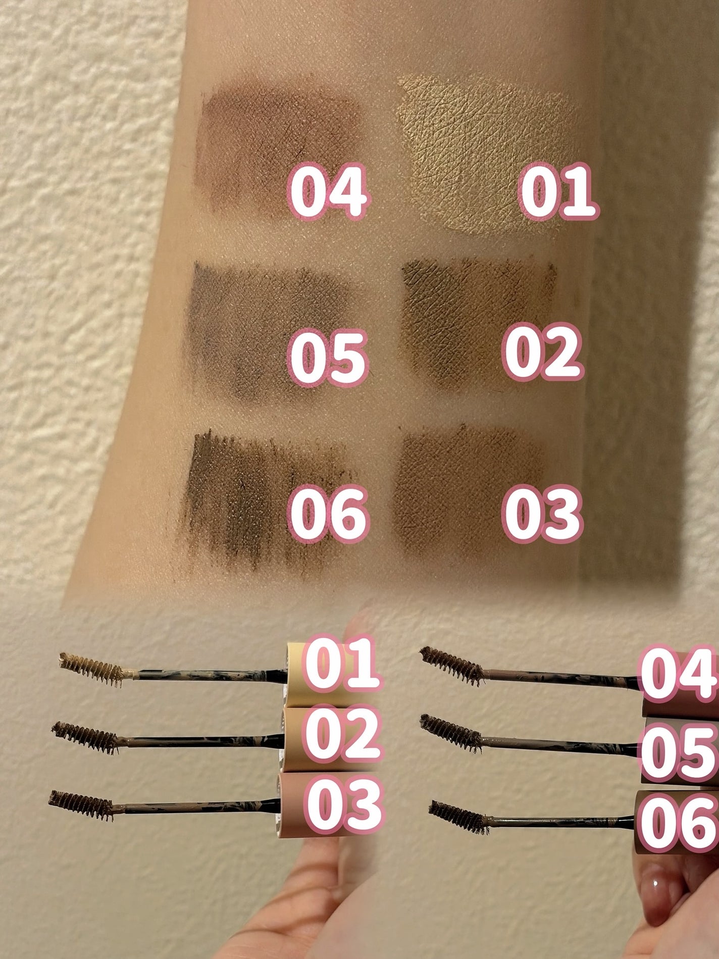 ドットオンムード フェイクアップ ブロウカラー/Heart Percent/眉マスカラを使ったクチコミ(3枚目)