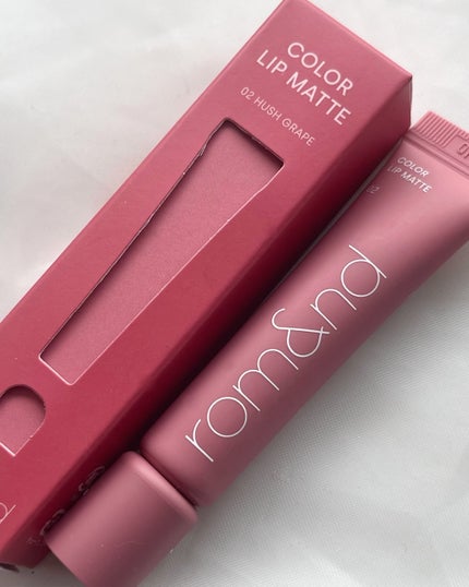 カラーリップマット 02 ハッシュグレープ/rom&nd/口紅の画像