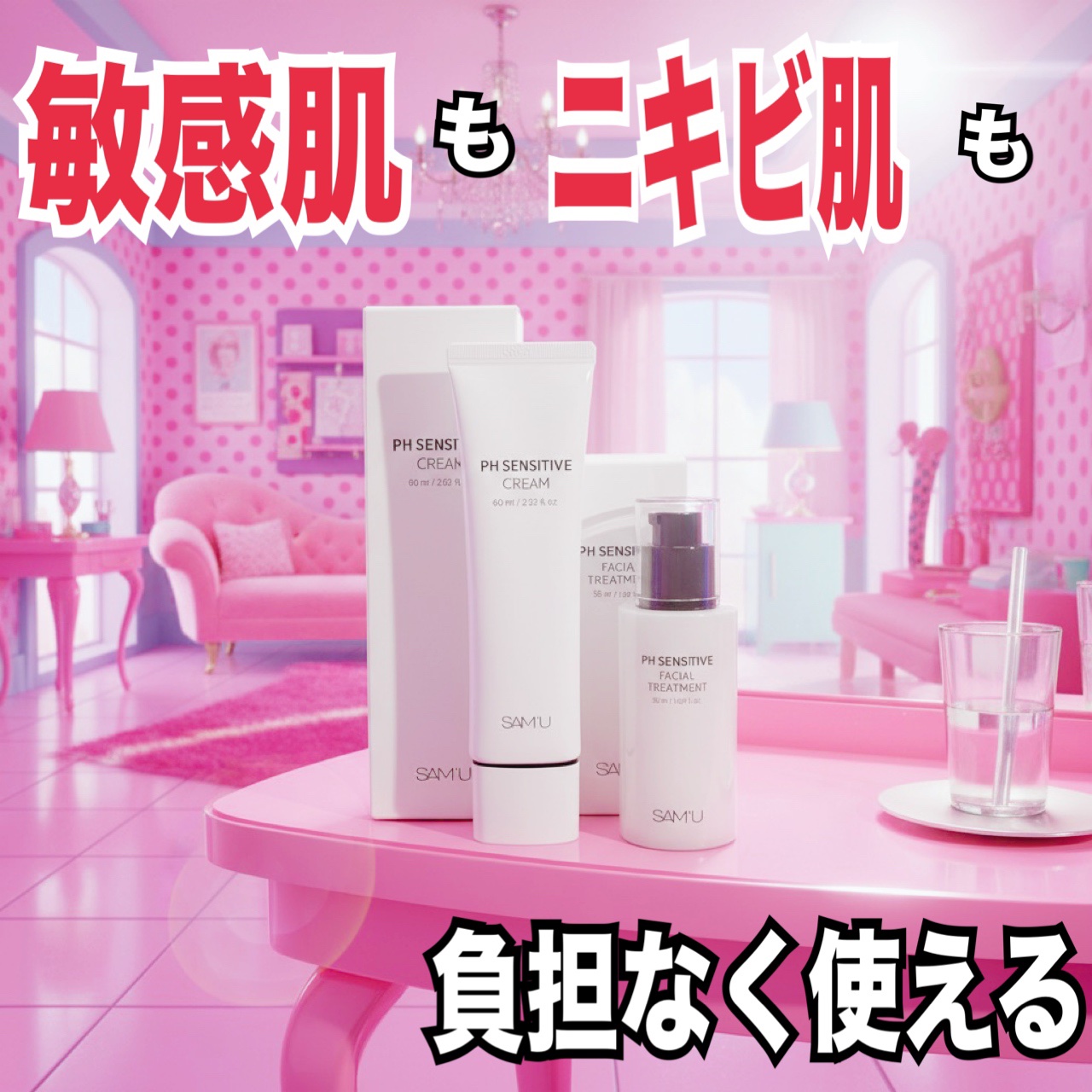 PHセンシティブアンプル/SAM'U/美容液を使ったクチコミ（1枚目）