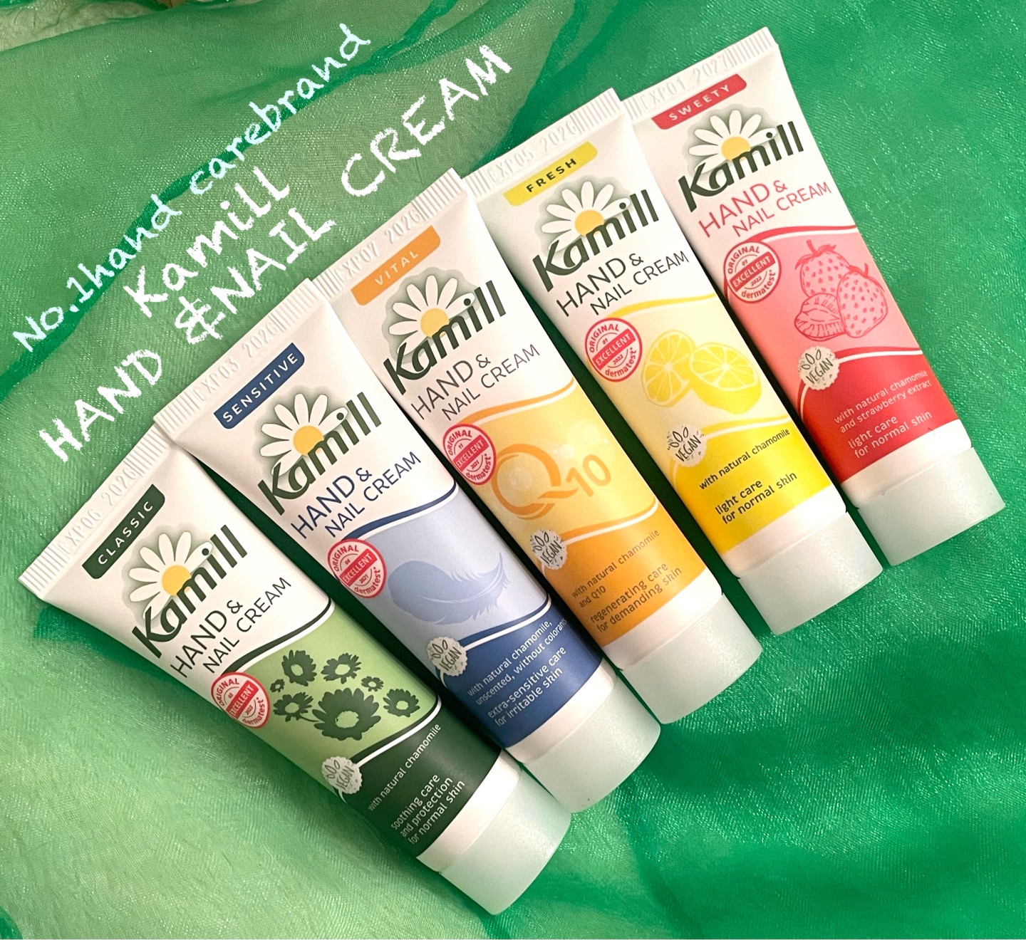 ハンド＆ネイルクリームミニ 企画セット30ml*5/カミール/その他キットセットを使ったクチコミ（1枚目）