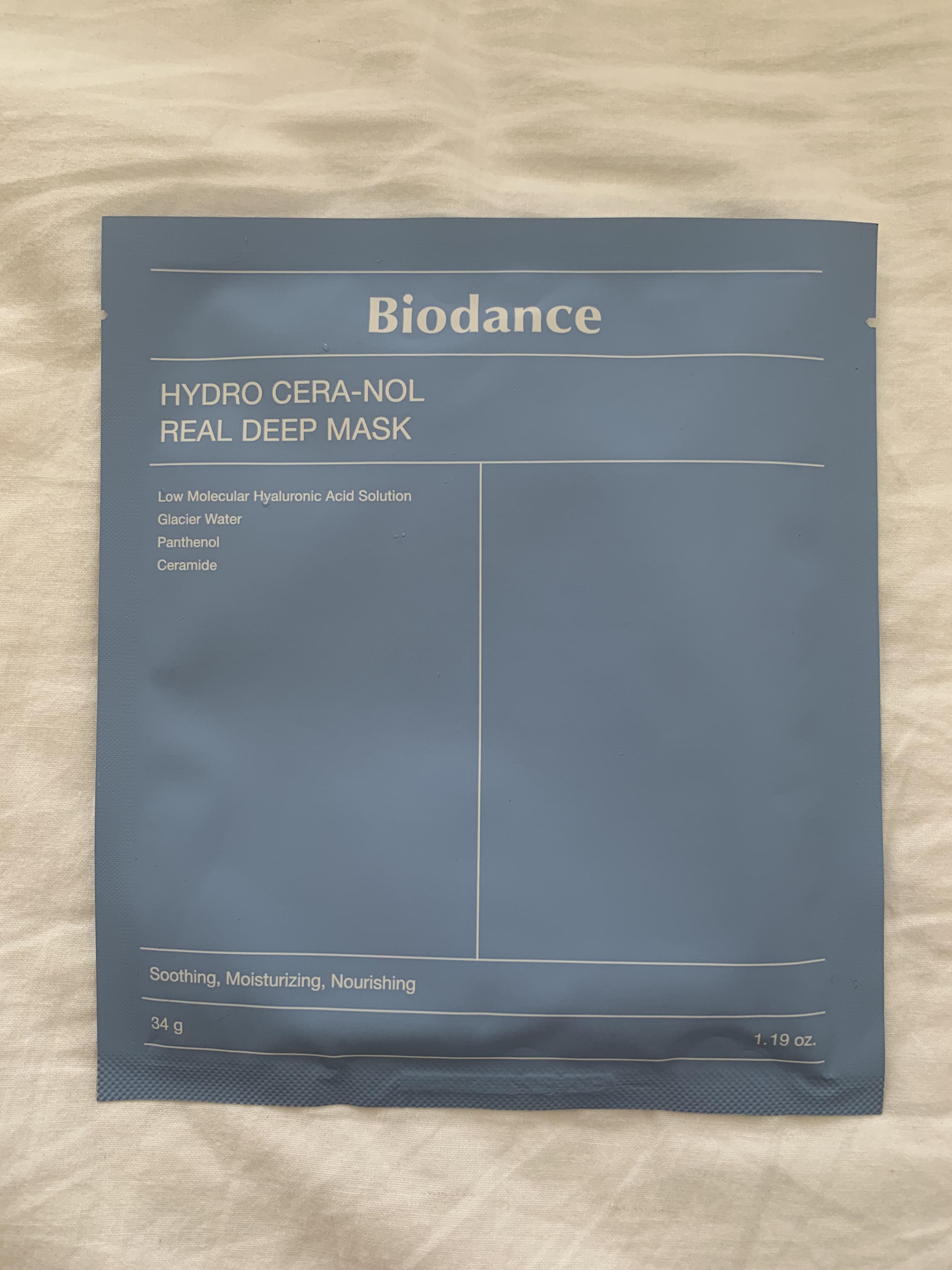 ハイドロセラノールリアルディープマスク 1枚/Biodance/シートマスク・パックを使ったクチコミ（1枚目）