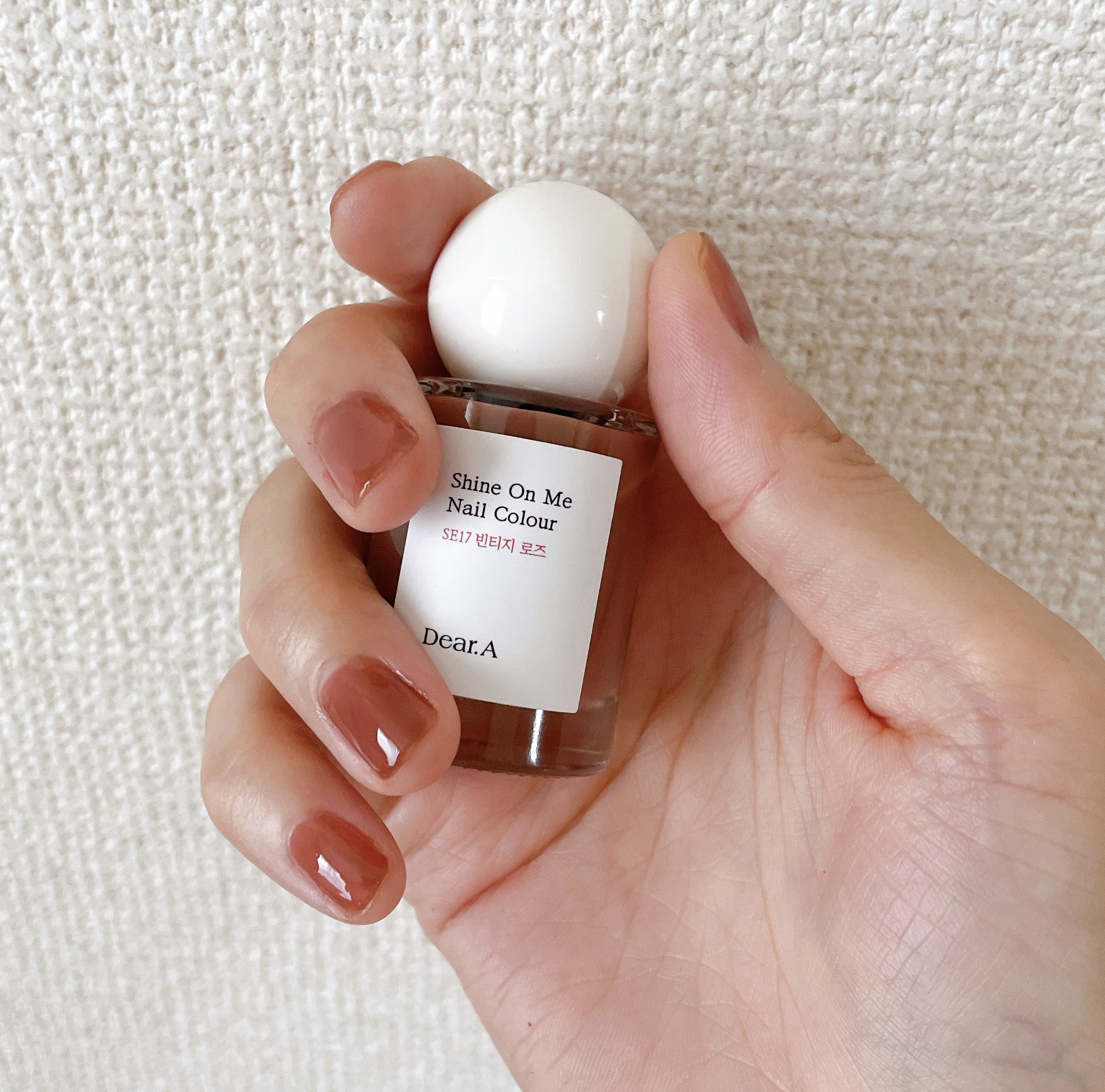 シャインオンミーネイルカラー SE25.シアーローズ/Dear.A/マニキュアを使ったクチコミ（1枚目）