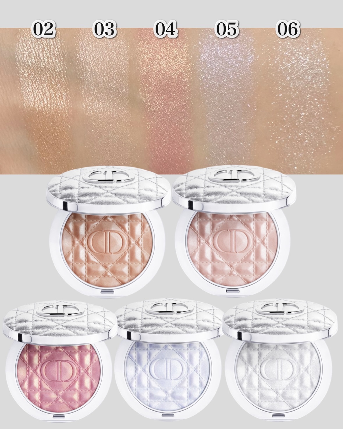 ディオールスキン フォーエヴァー グロウ ルミナイザー 02 ゴールド ヘイロー/Dior/ハイライトを使ったクチコミ（3枚目）