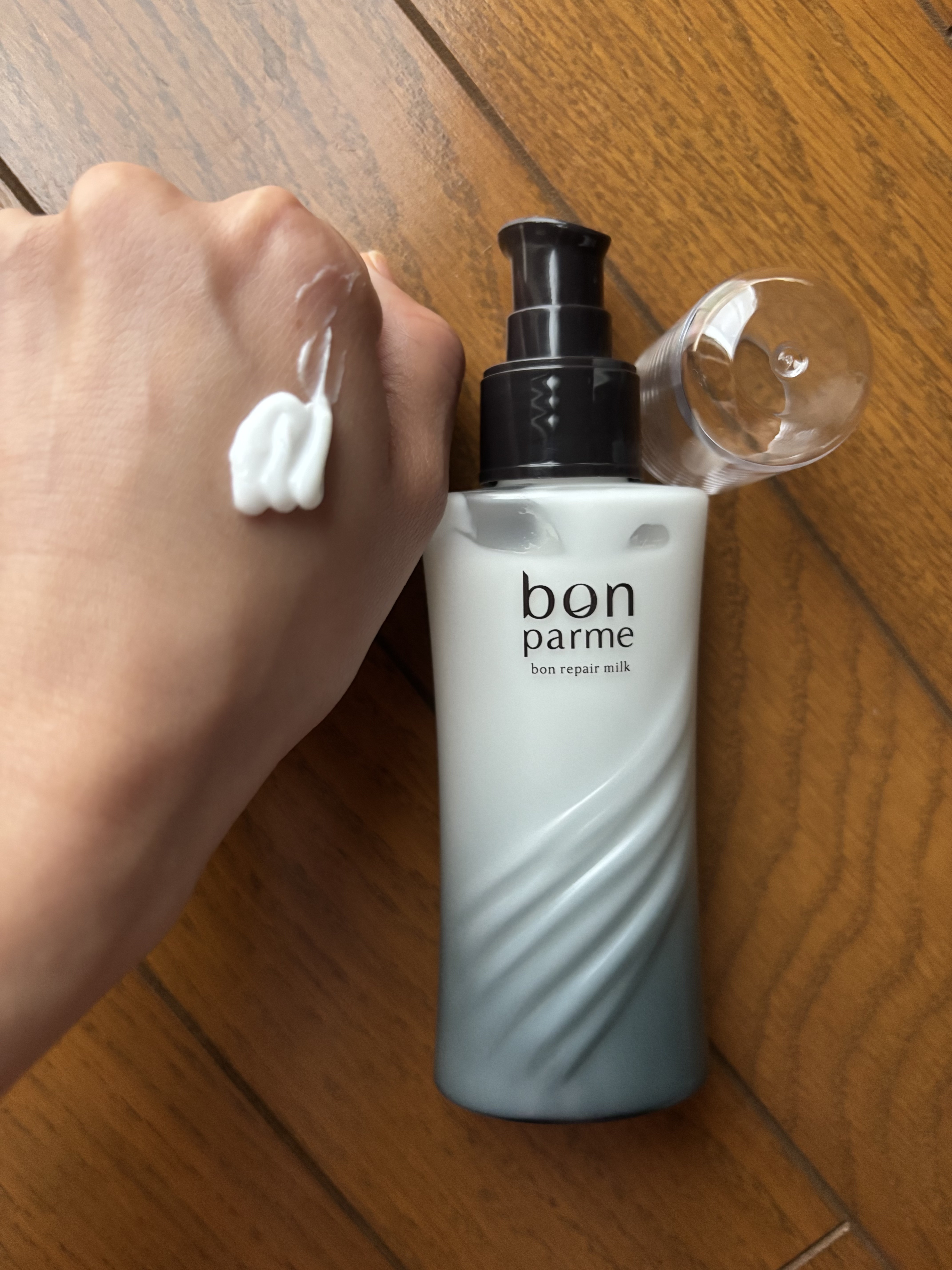 ボンリペアミルク/bonparme/ヘアミルクを使ったクチコミ（3枚目）