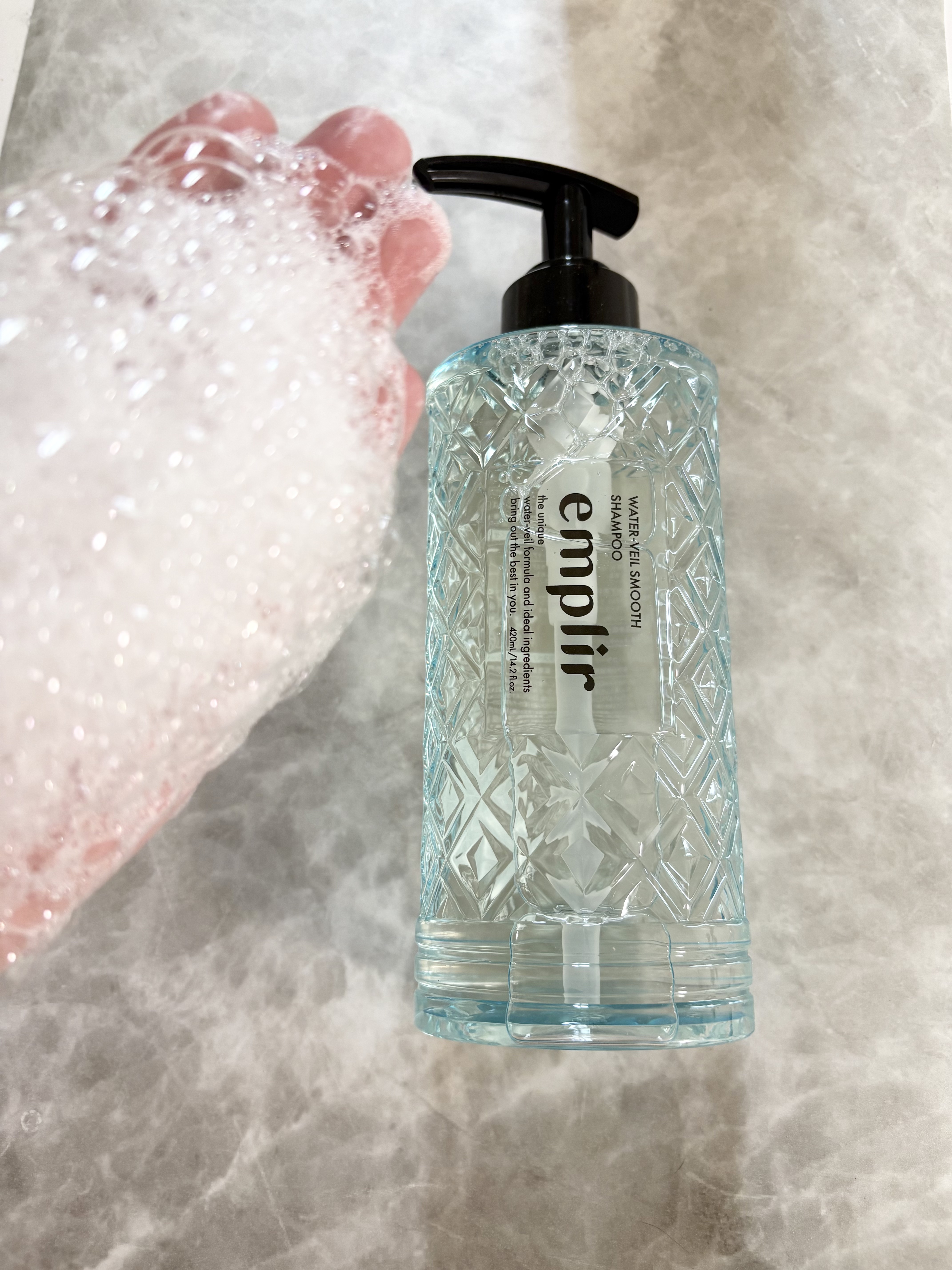 ウォーターベール スムース シャンプー／トリートメント/emplir/市販シャンプーを使ったクチコミ（2枚目）