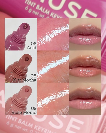 ケア/ティントバームキーリング/AMUSE/リップグロスを使ったクチコミ(4枚目)