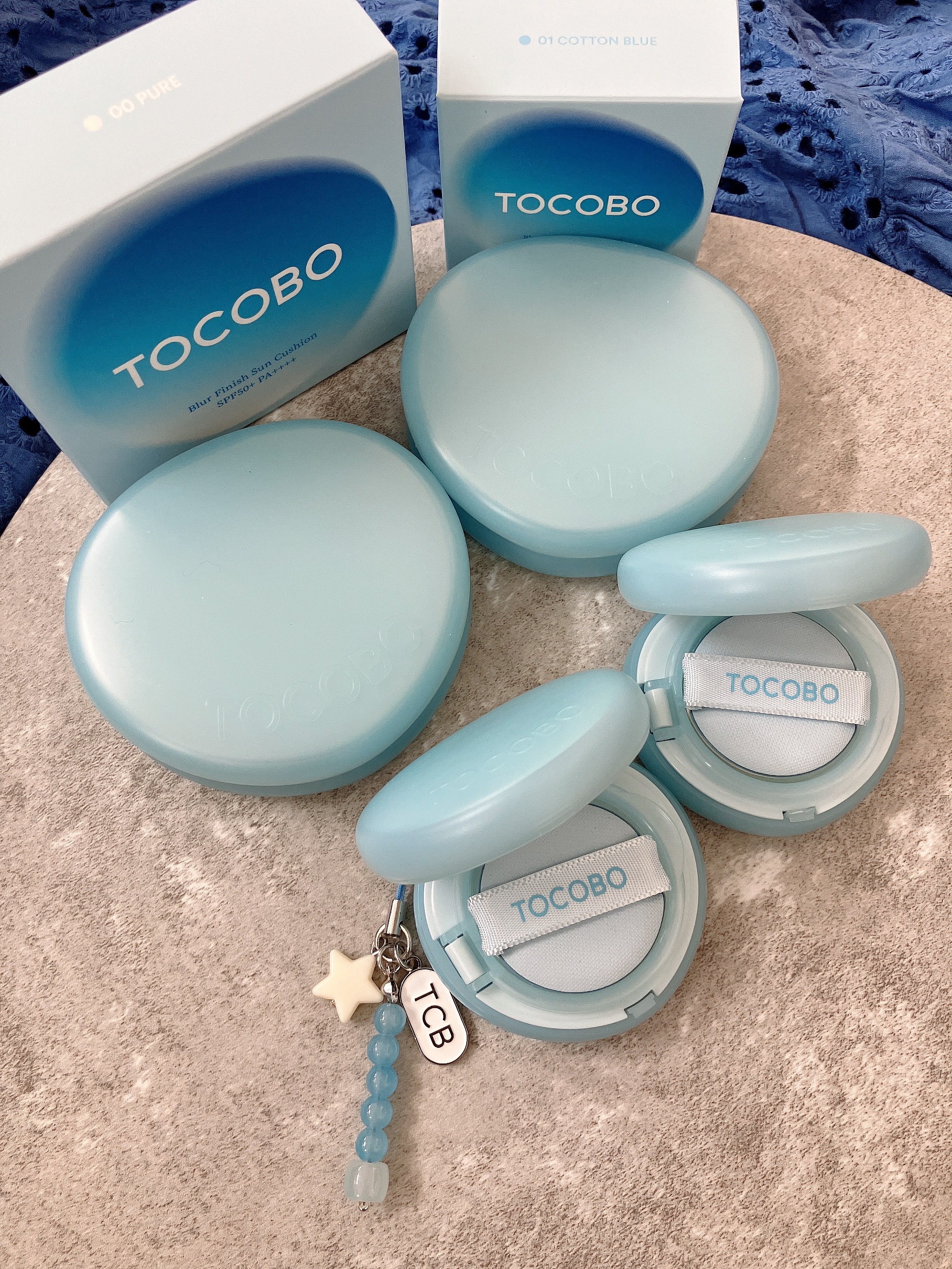 ブラーフィニッシュサンクッション/TOCOBO/日焼け止めパウダーを使ったクチコミ（1枚目）