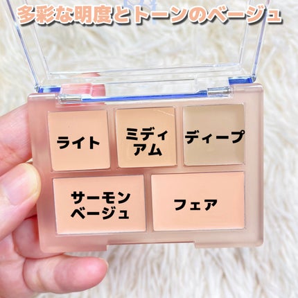 コンシールブレンダーパレット/LUNA/パレットコンシーラーを使ったクチコミ(3枚目)
