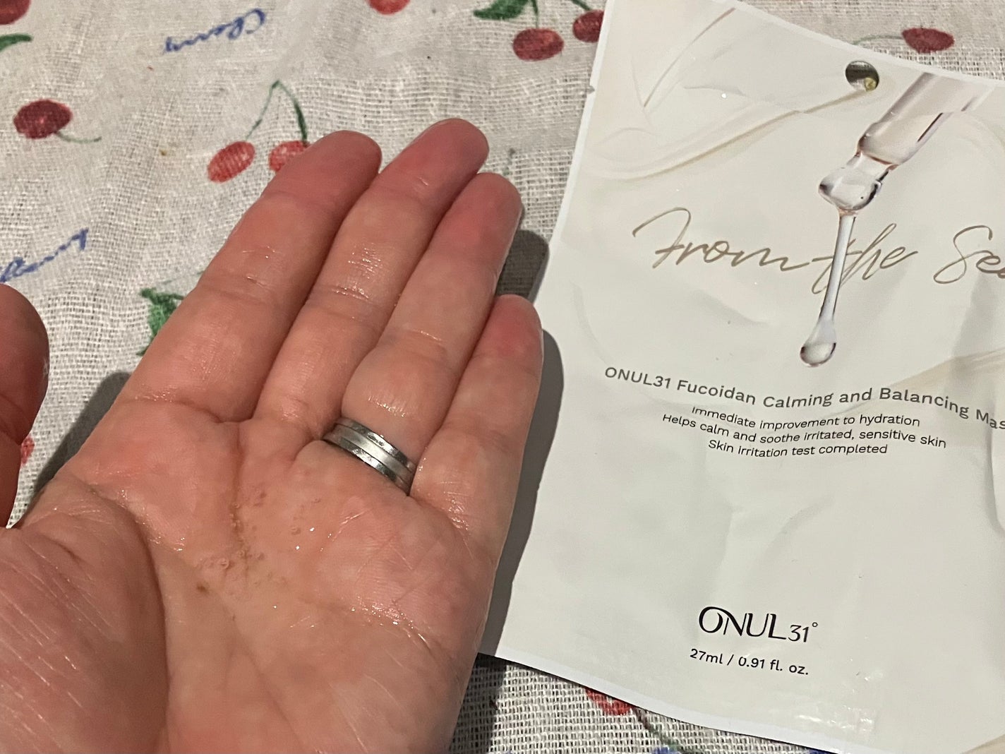 フコイダンカーミング&バランシングマスク/ONUL31/シートマスク・パックを使ったクチコミ(6枚目)