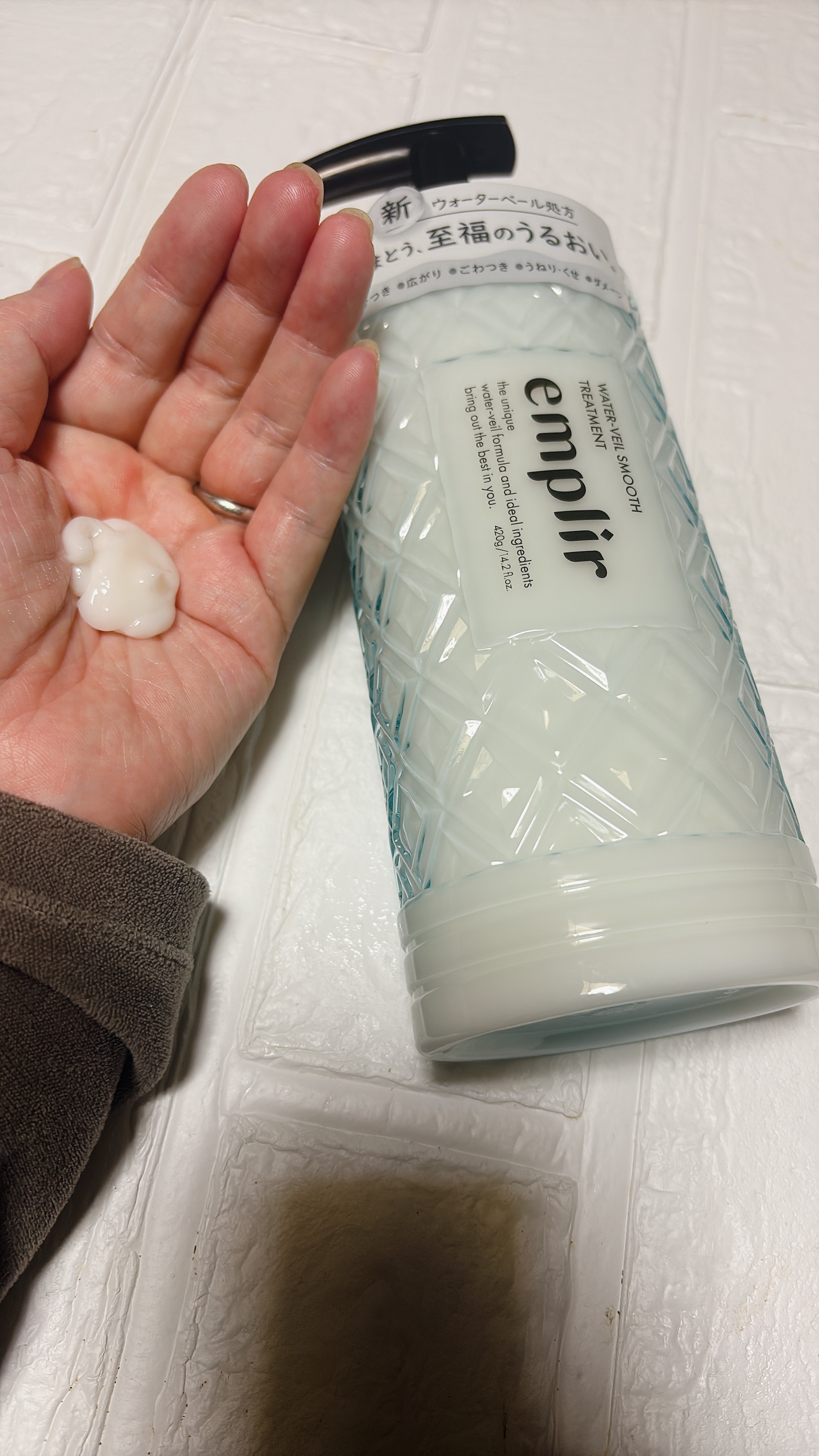 ウォーターベール スムース ヘアミルク/emplir/ヘアミルクを使ったクチコミ（3枚目）