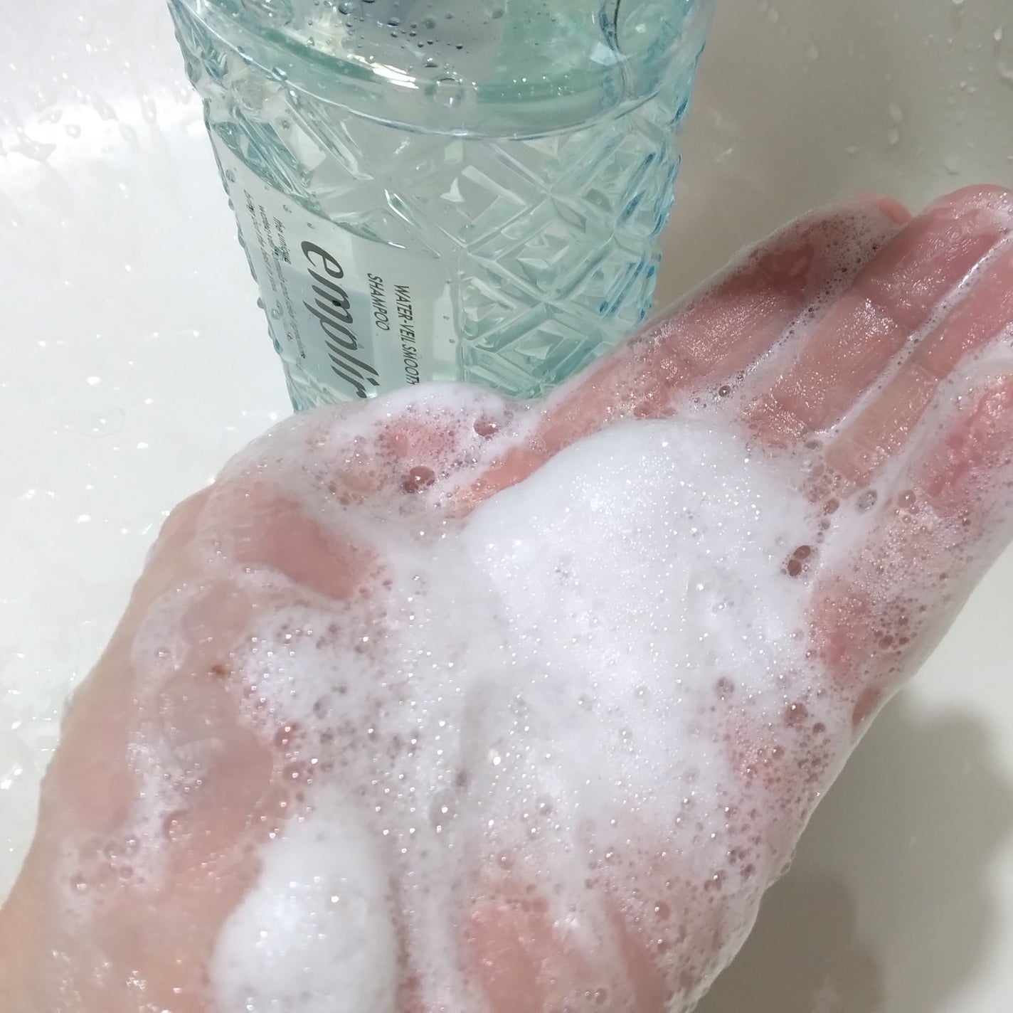 ウォーターベール スムース シャンプー/トリートメント/emplir/市販シャンプーを使ったクチコミ(3枚目)