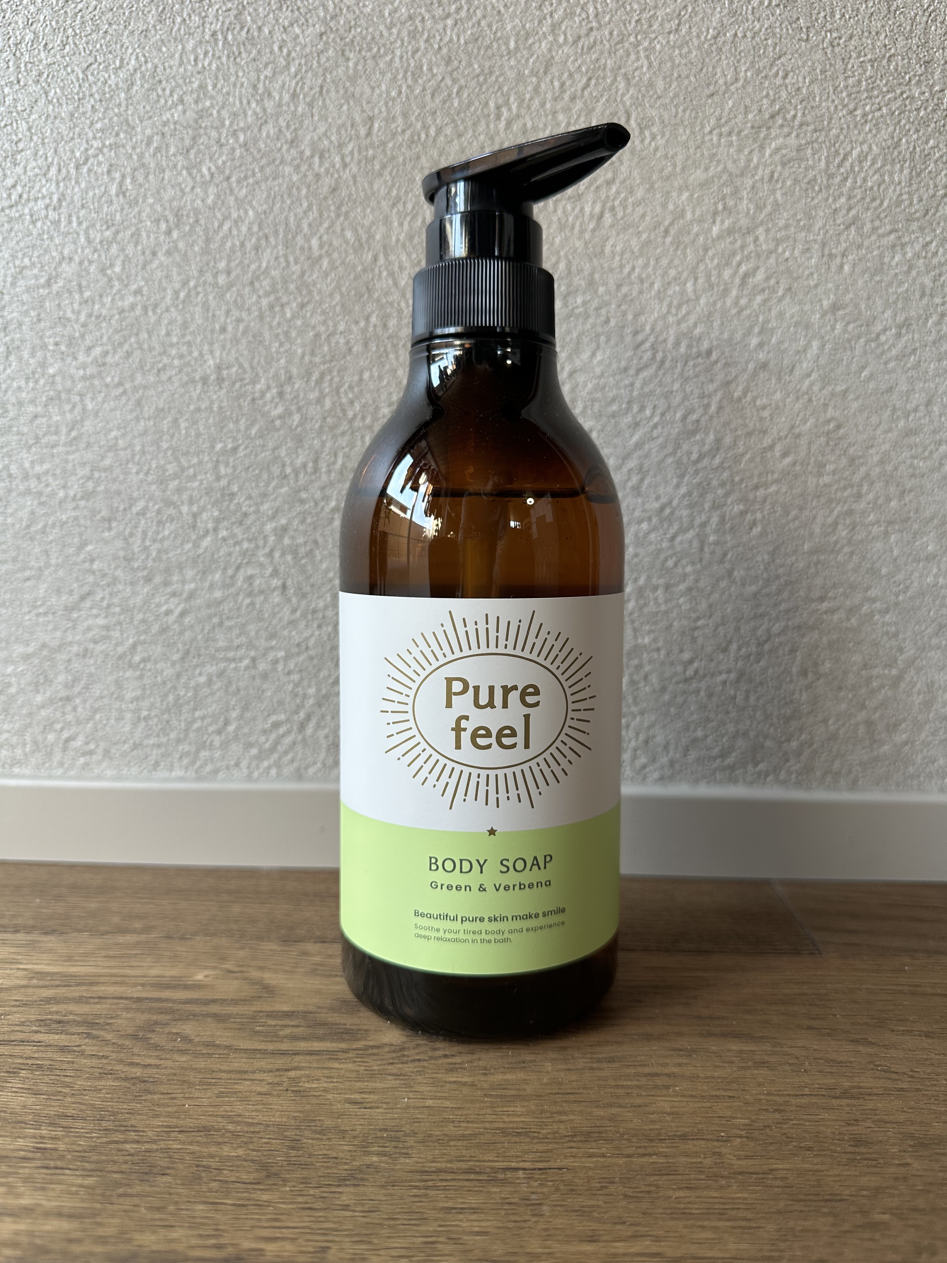 Purefeel ボディソープ グリーン＆ヴァーベナの香り 本体 480ml/Purefeel/ボディソープを使ったクチコミ（1枚目）