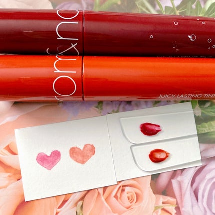 ジューシーラスティングティント/rom&nd/リップティントを使ったクチコミ(2枚目)