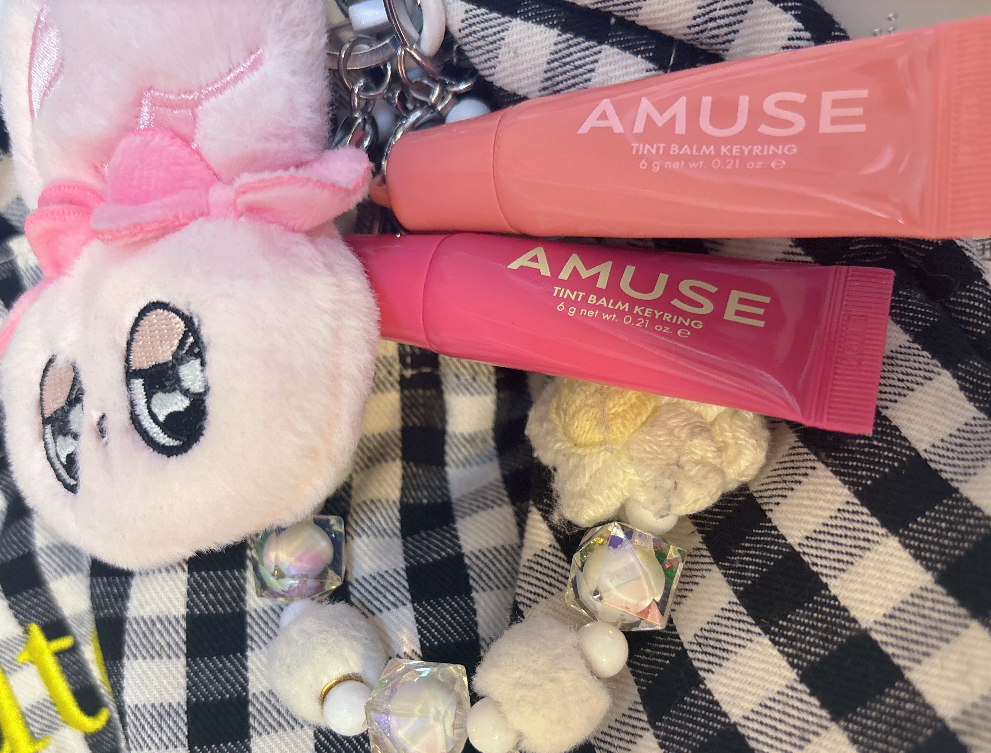 ケア/ティントバームキーリング/AMUSE/リップグロスを使ったクチコミ（2枚目）