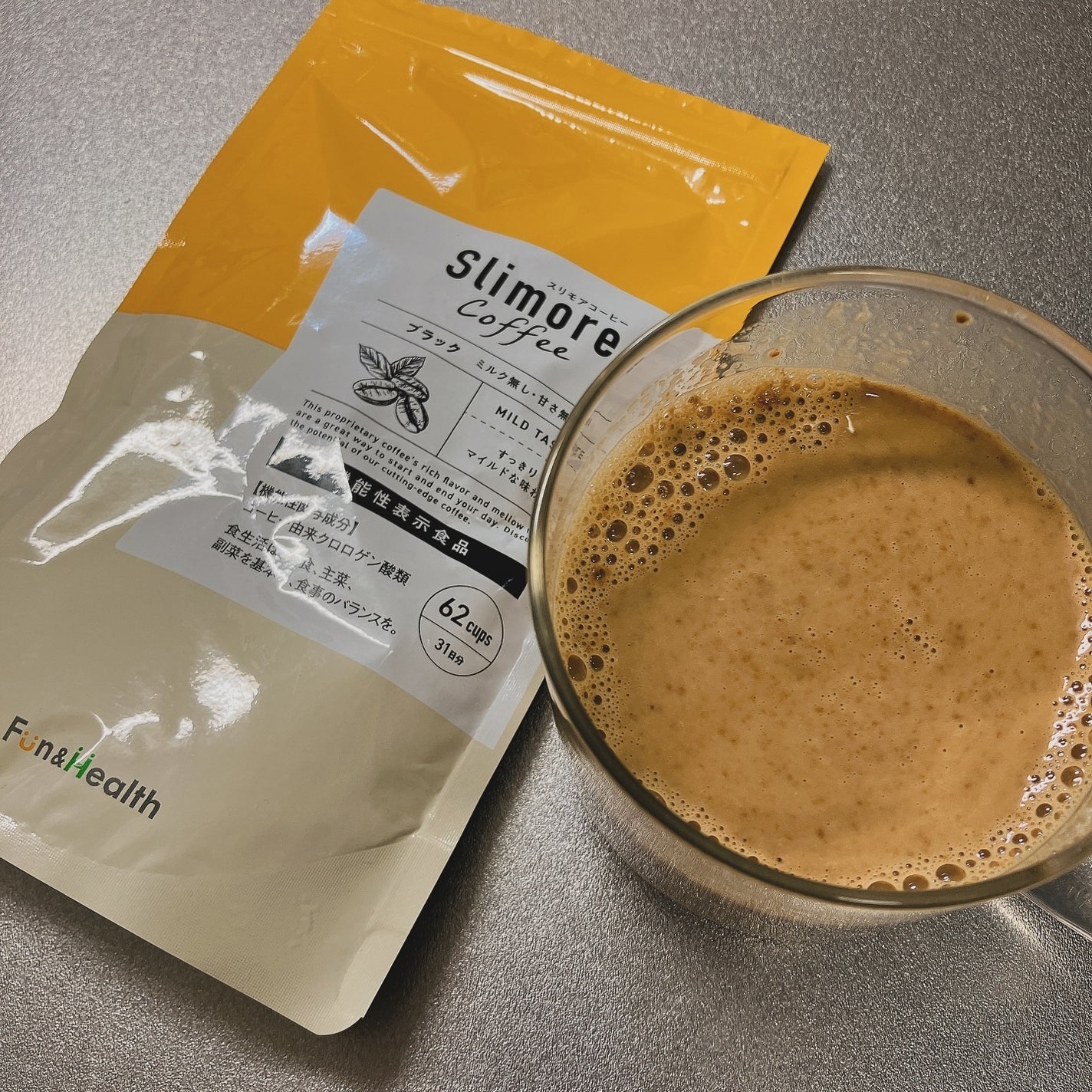 Slimore Coffee(スリモアコーヒー)/Fun and Health/ドリンクを使ったクチコミ(4枚目)