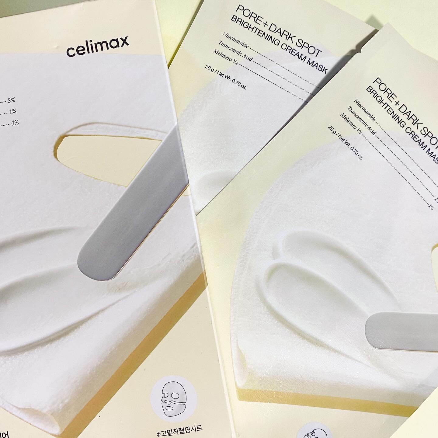 ポアブライトニングシミケアクリームラッピングパック/celimax/シートマスク・パックを使ったクチコミ（3枚目）