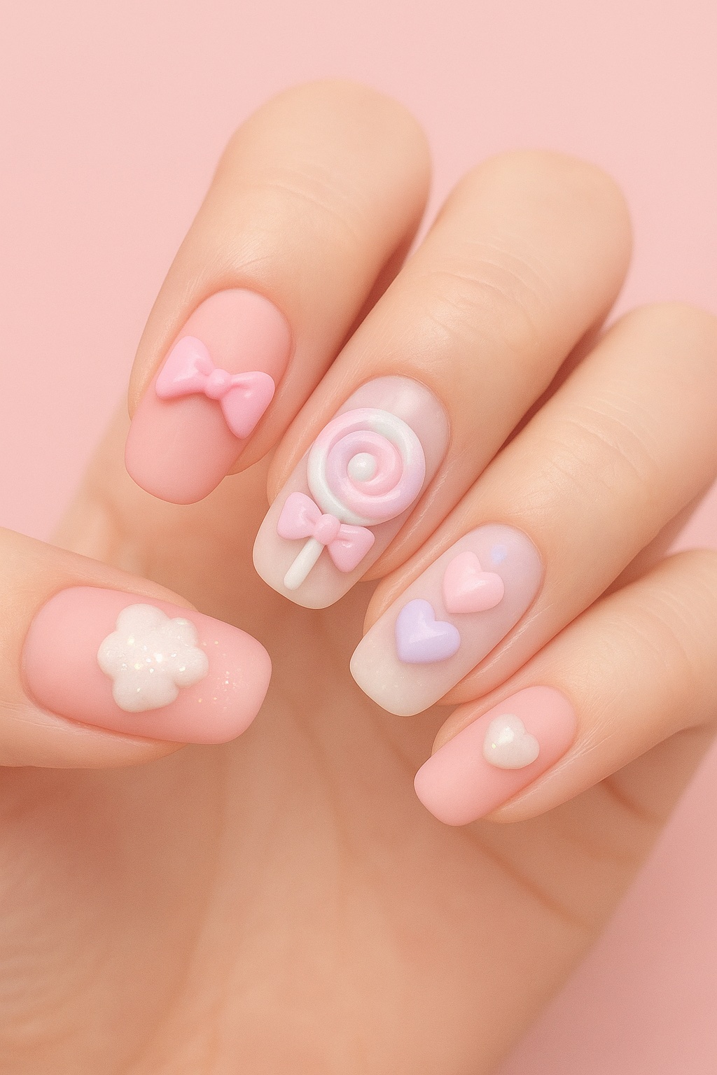 ピンクネイルのネイルデザイン】ネイルパーツ｜ネイル工房の口コミ