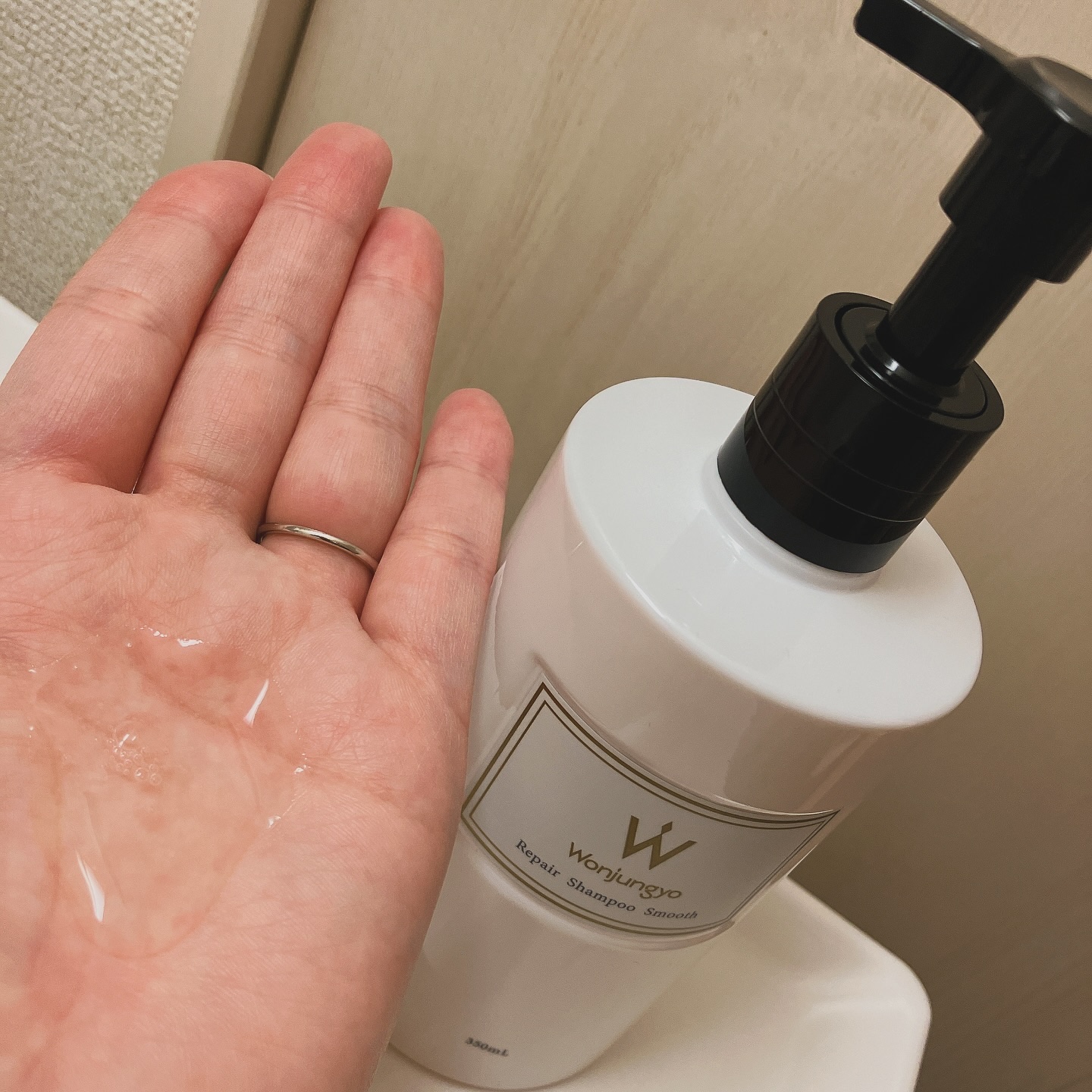 ウォンジョンヨ リペアシャンプー モイスト／リペアトリートメント モイスト/Wonjungyo/市販シャンプーを使ったクチコミ（3枚目）