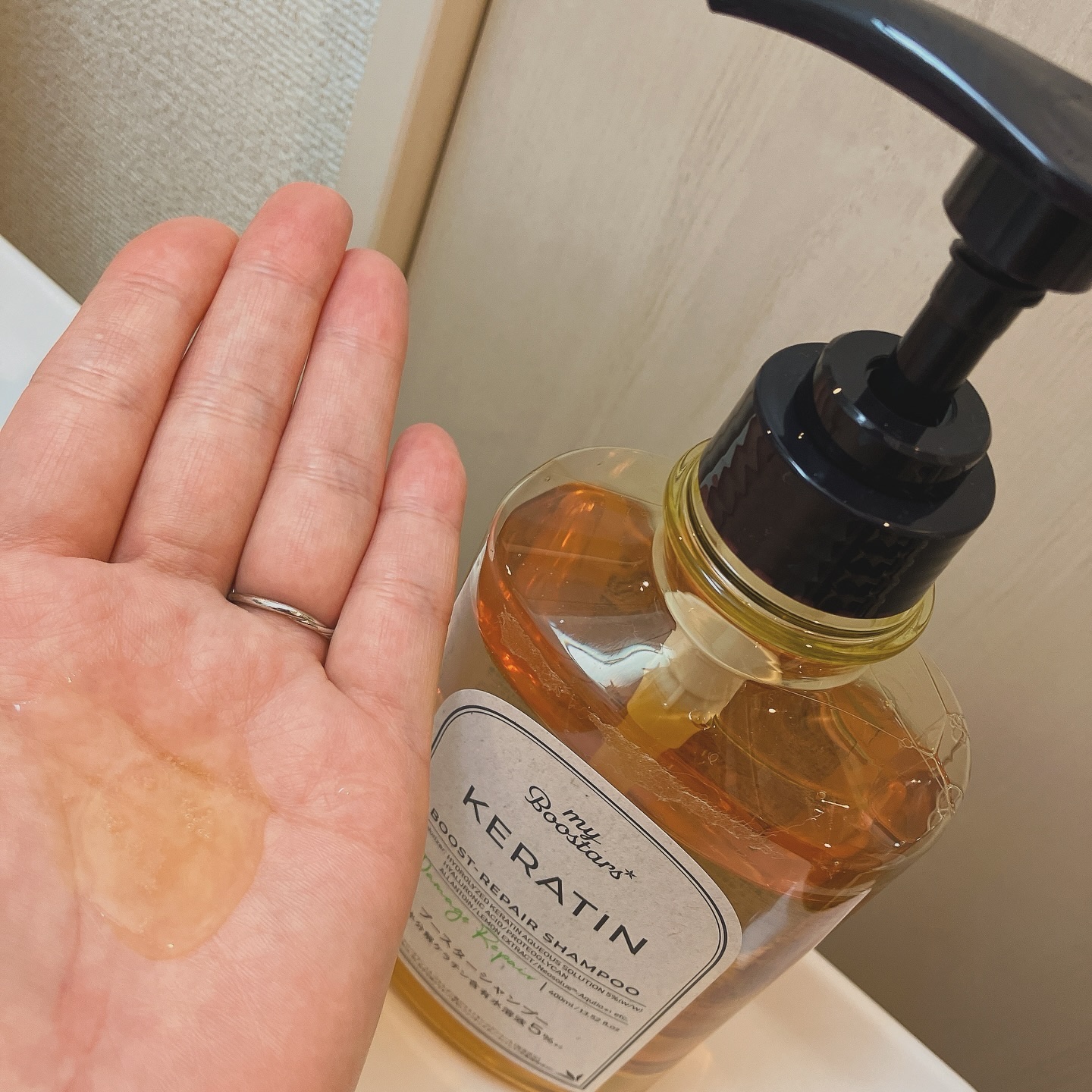 ケラチン ブースター シャンプー/トリートメント [ダメージリペア] シトラスサボンの香り/マイブースターズ/市販シャンプーを使ったクチコミ（2枚目）