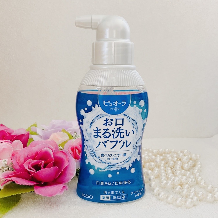 ピュオーラ 泡で出てくる洗口液 クリアミント【医薬部外品】/ピュオーラ/マウスウォッシュ・スプレーを使ったクチコミ（1枚目）