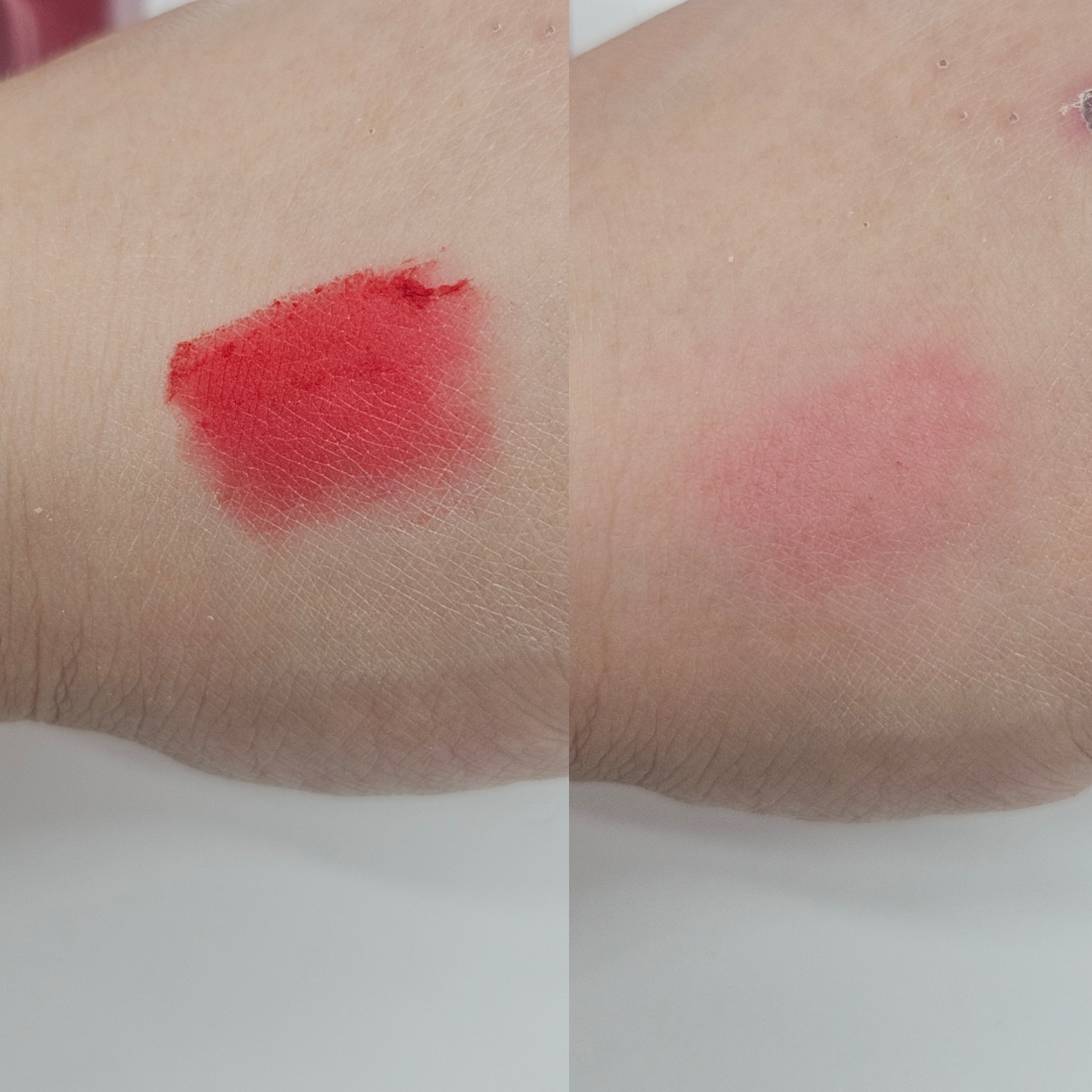 ベア ベルベット ティント 306 アンテイムド/Coralhaze/リップティントを使ったクチコミ（2枚目）