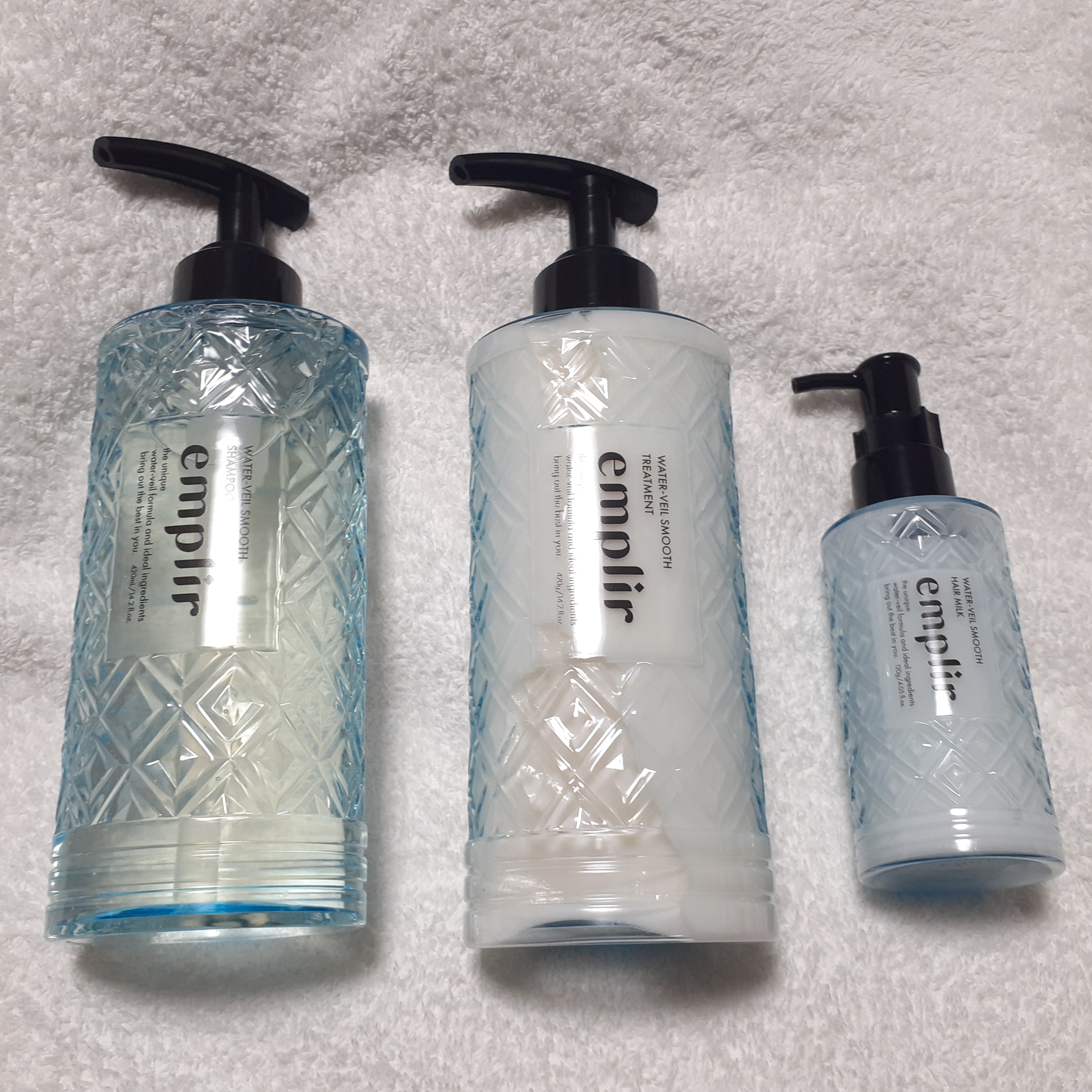 ウォーターベール スムース ヘアミルク/emplir/ヘアミルクを使ったクチコミ（1枚目）