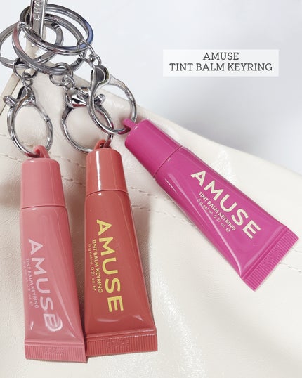 ケア/ティントバームキーリング/AMUSE/リップグロスを使ったクチコミ(2枚目)