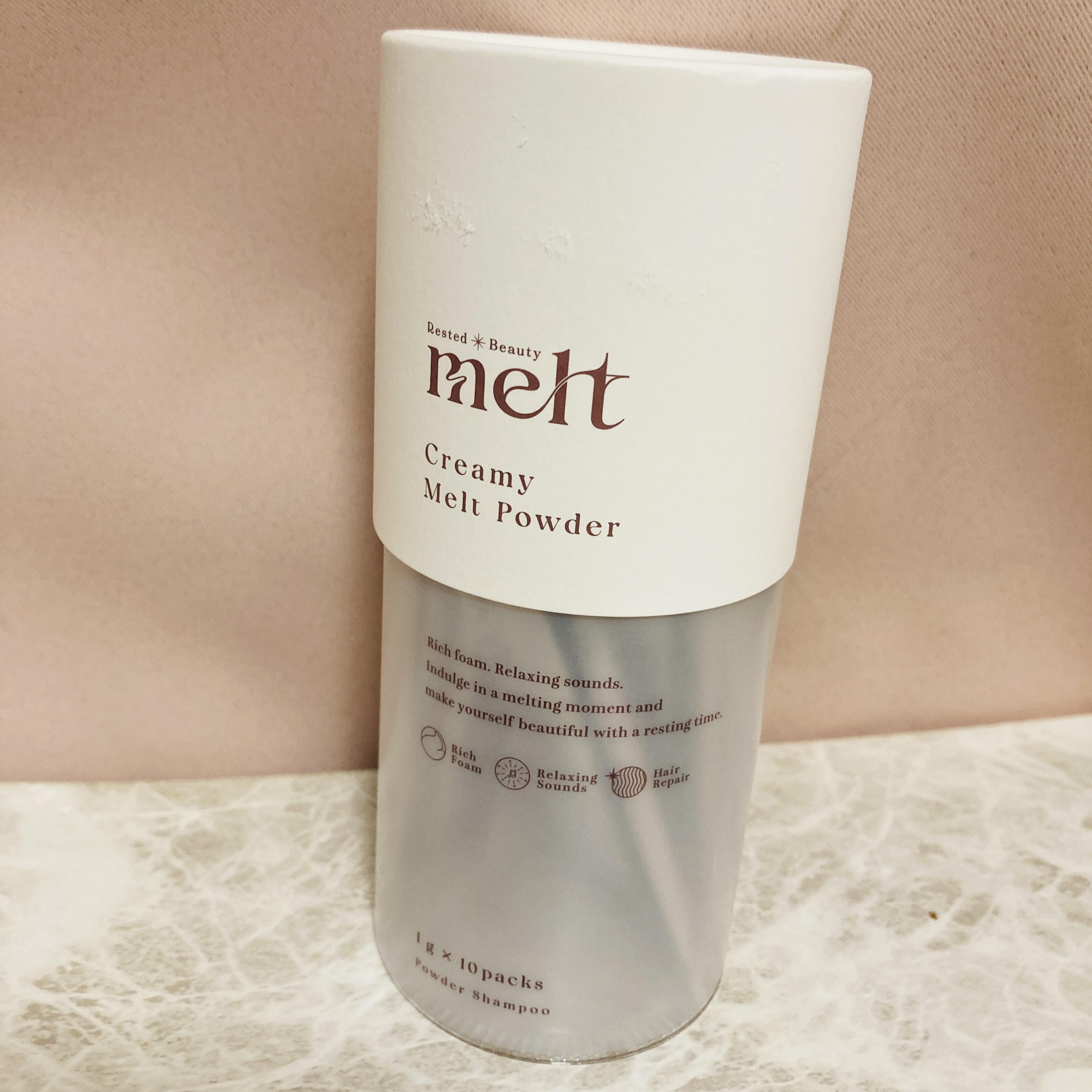 クリーミーメルトパウダー 1g×6包/melt/市販シャンプーを使ったクチコミ（1枚目）