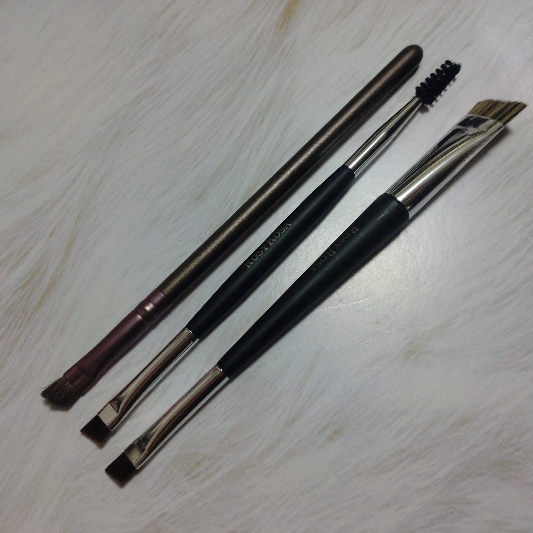 ダブルエンドアイブロウブラシ スクリュータイプ/ロージーローザ/メイクブラシを使ったクチコミ（2枚目）