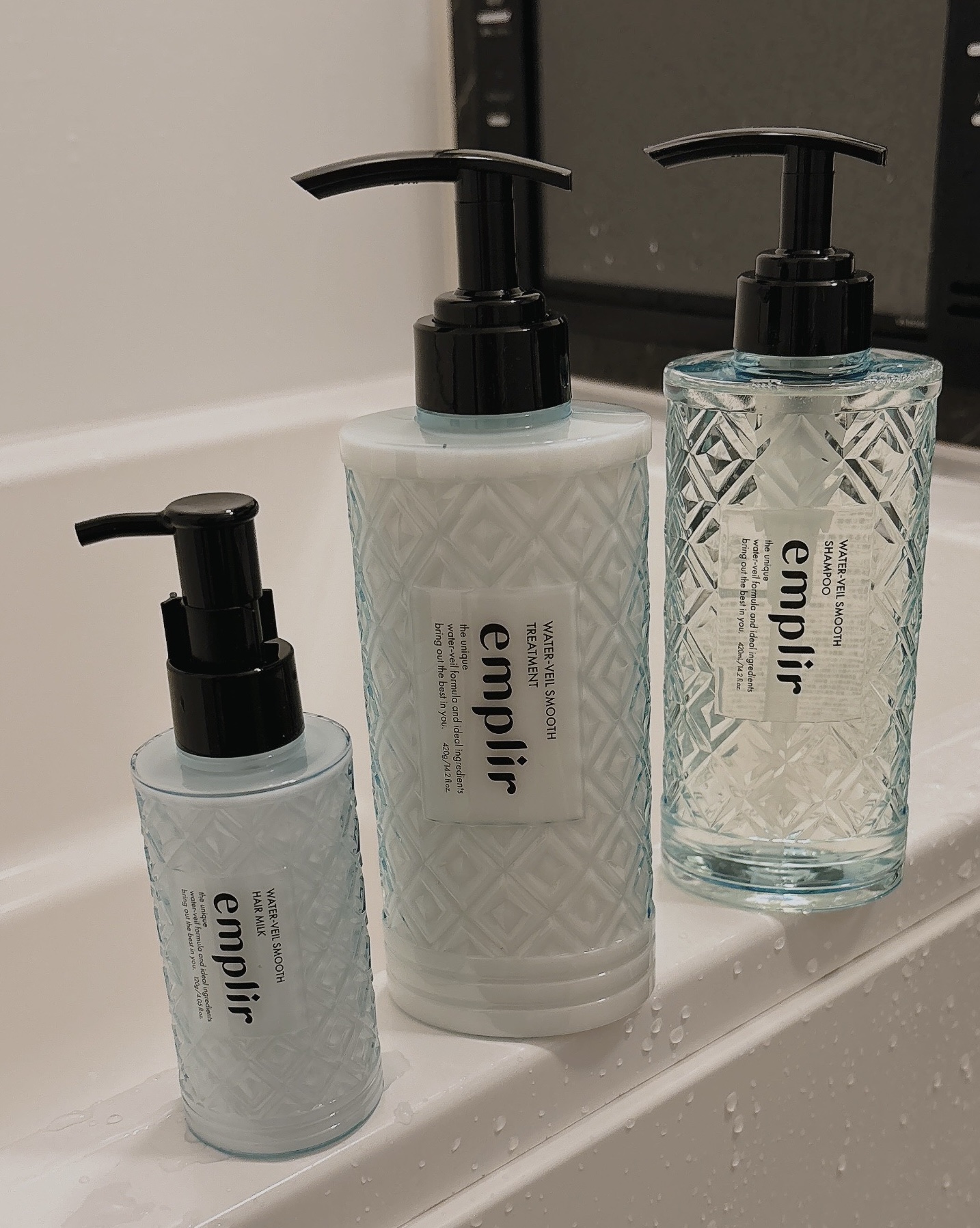 ウォーターベール スムース シャンプー／トリートメント/emplir/市販シャンプーを使ったクチコミ（1枚目）