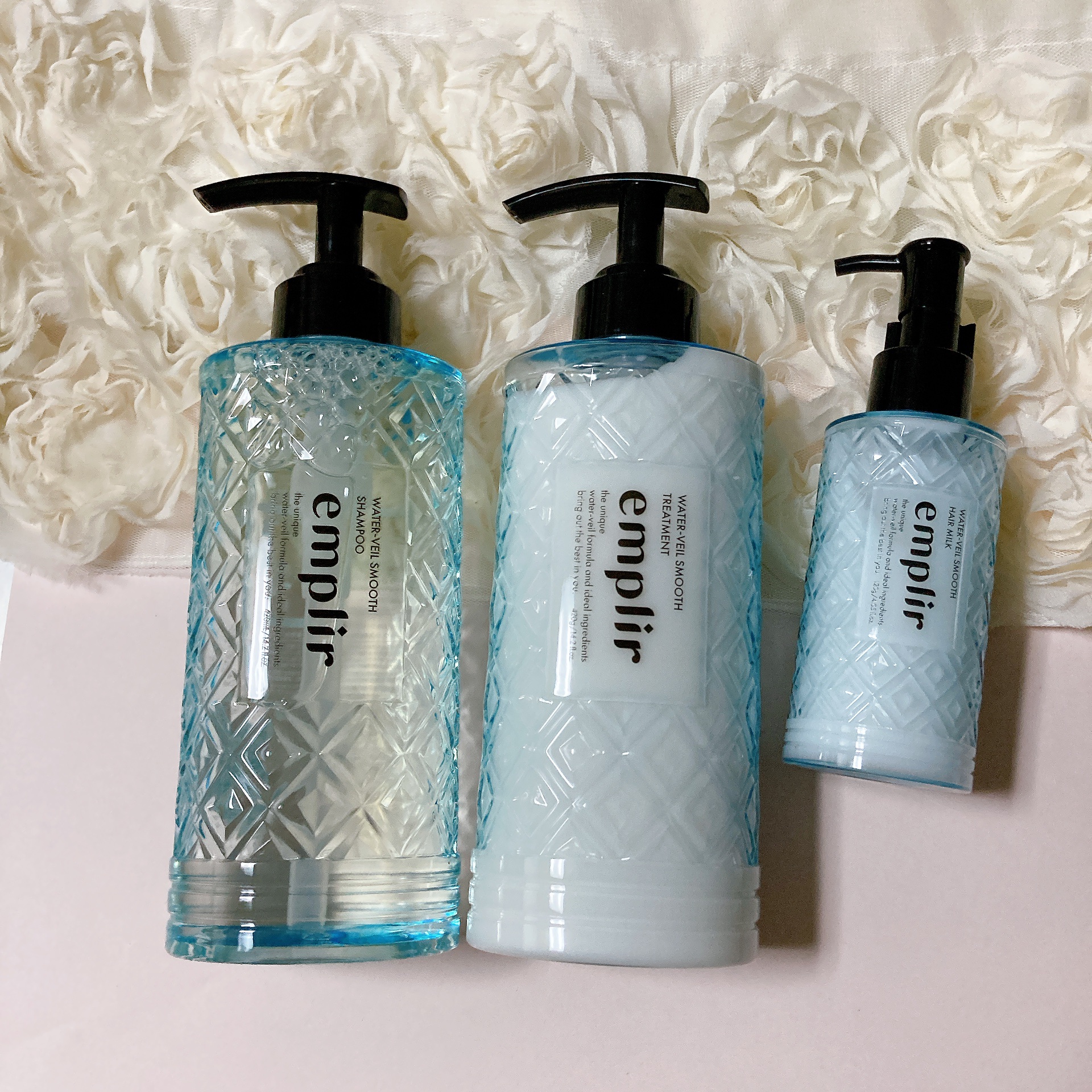 ウォーターベール スムース シャンプー／トリートメント/emplir/市販シャンプーを使ったクチコミ（1枚目）