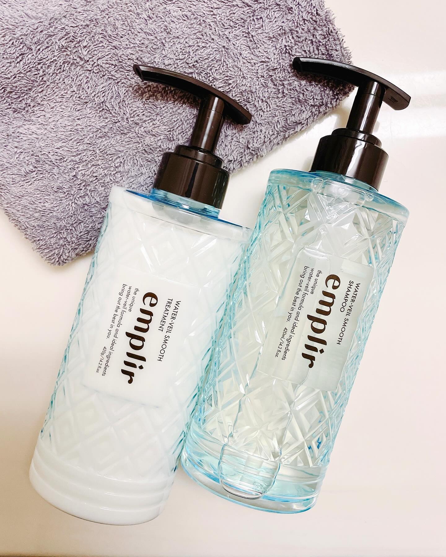 ウォーターベール スムース シャンプー／トリートメント/emplir/市販シャンプーを使ったクチコミ（2枚目）