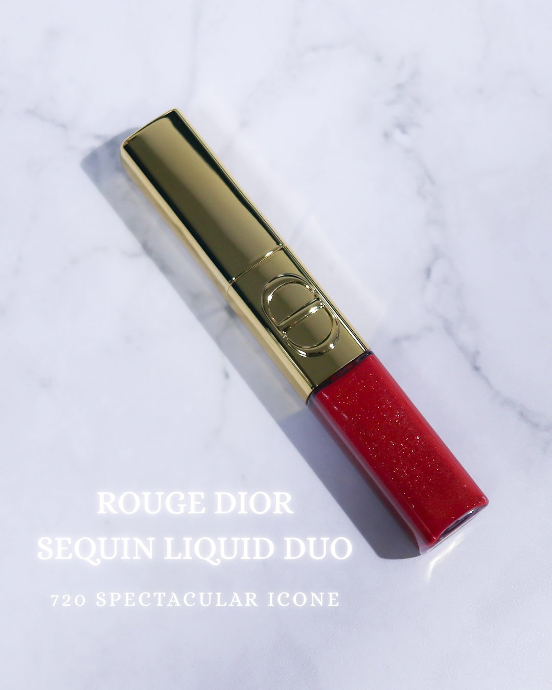 ルージュ ディオール シークイン リキッド デュオ（ホリデーコレクション 2025 限定品）/Dior/口紅・グロス・リップライナー・リップケアを使ったクチコミ（1枚目）