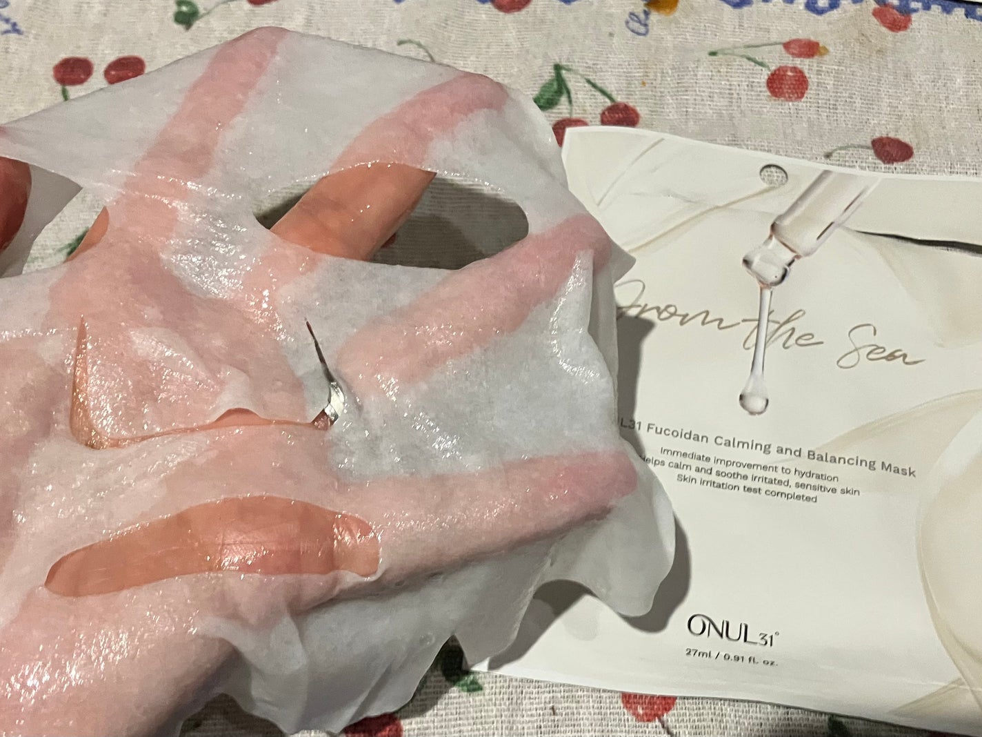 フコイダンカーミング&バランシングマスク/ONUL31/シートマスク・パックを使ったクチコミ(5枚目)
