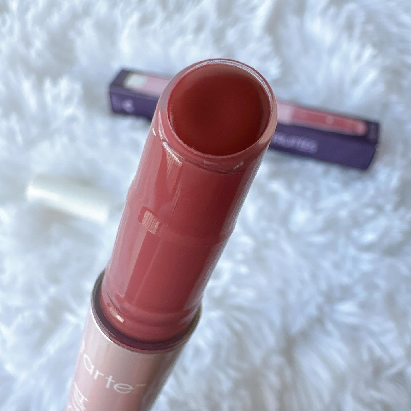 tarte マラクージャ ジューシー リップのクチコミ「海外コスメ💘Tarteのリップバーム🩷
先月買ったTarteのリップバーム、
あまりにも好きす.....」（2枚目）