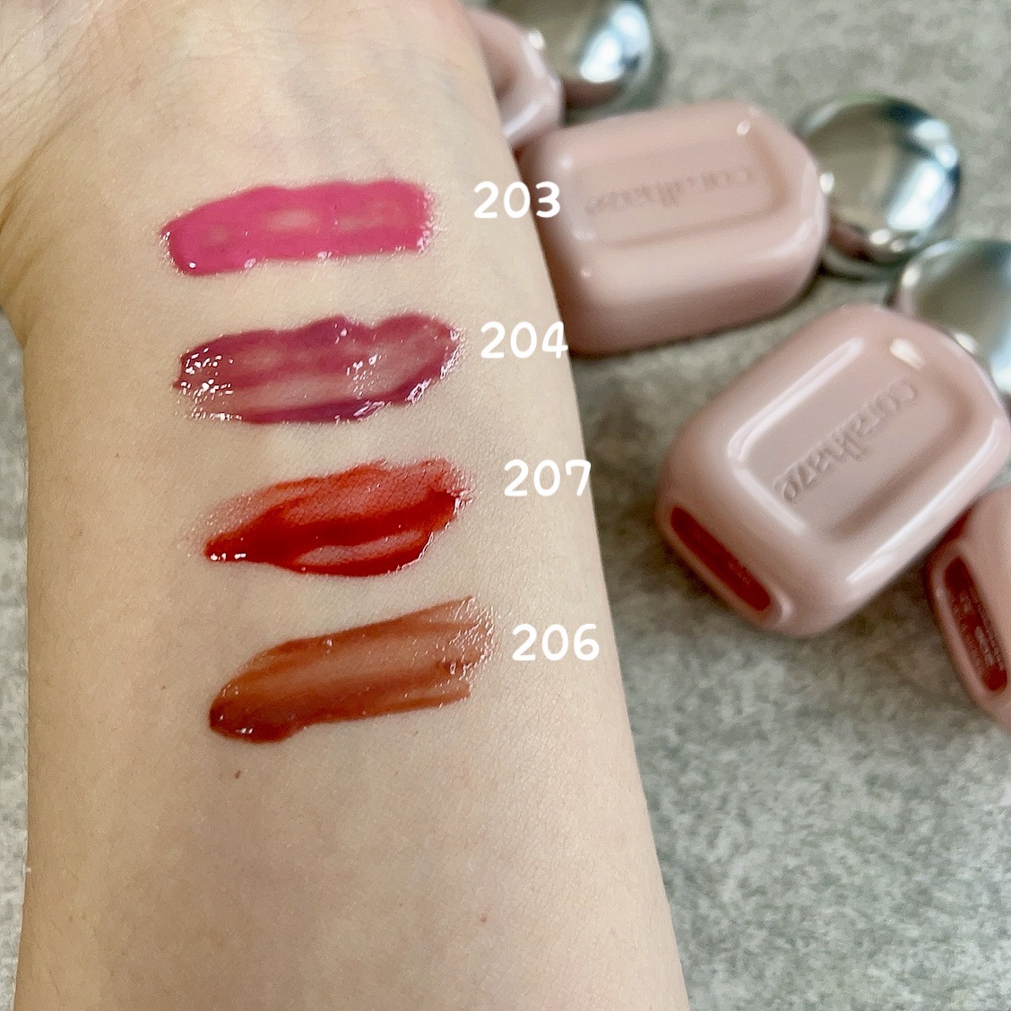 デュー ドロップ ティント/Coralhaze/リップティントを使ったクチコミ（3枚目）