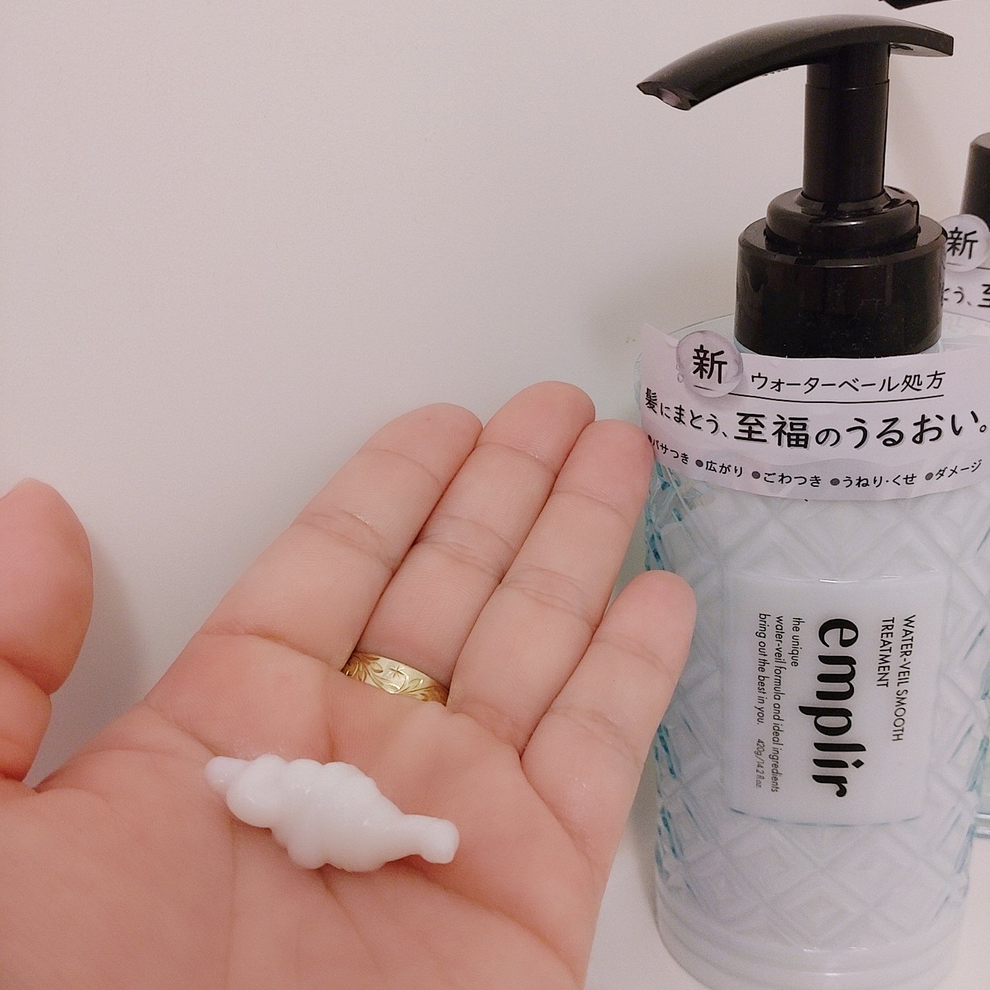 ウォーターベール スムース シャンプー／トリートメント/emplir/市販シャンプーを使ったクチコミ（3枚目）