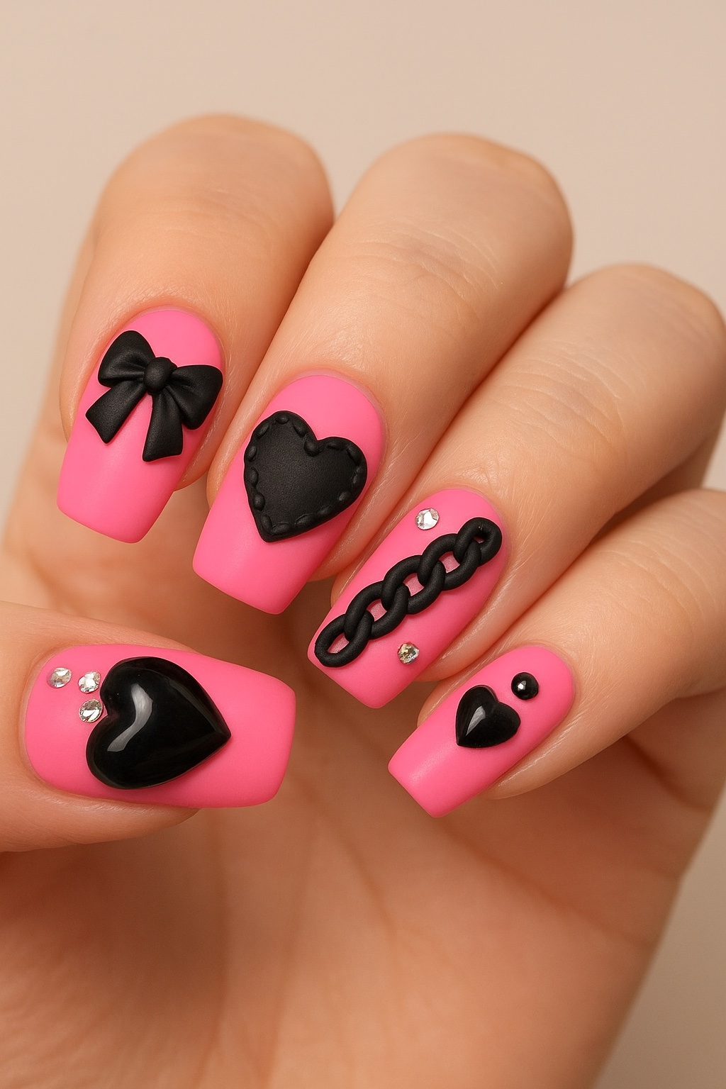 ピンクネイルのネイルデザイン】ネイルパーツ｜ネイル工房の口コミ