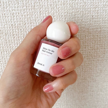 シャインオンミーネイルカラー SE25.シアーローズ/Dear.A/マニキュアを使ったクチコミ(2枚目)