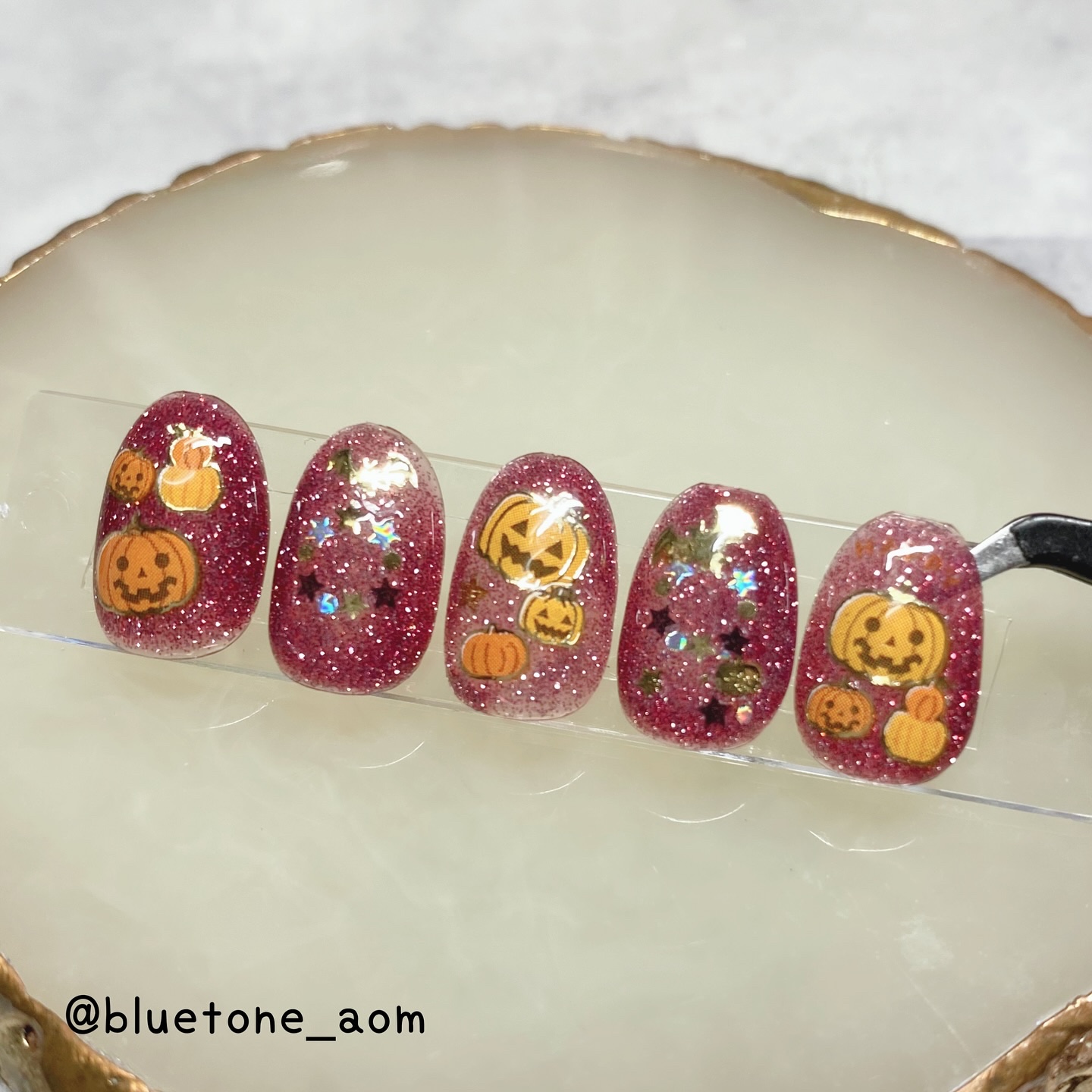 ネイルシール/セリア/ネイルシールを使ったクチコミ（1枚目）