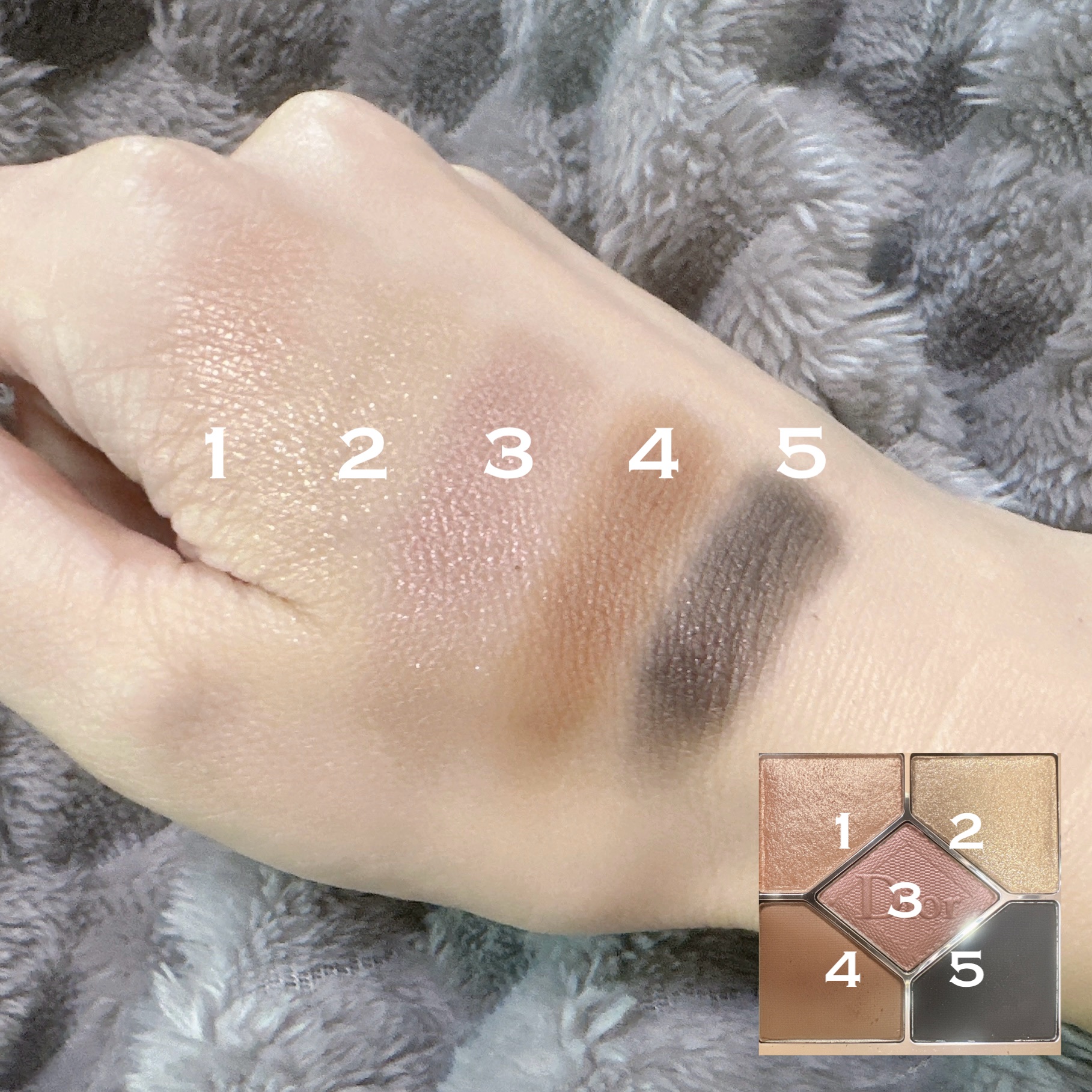 【旧】サンク クルール クチュール/Dior/アイシャドウパレットを使ったクチコミ（3枚目）