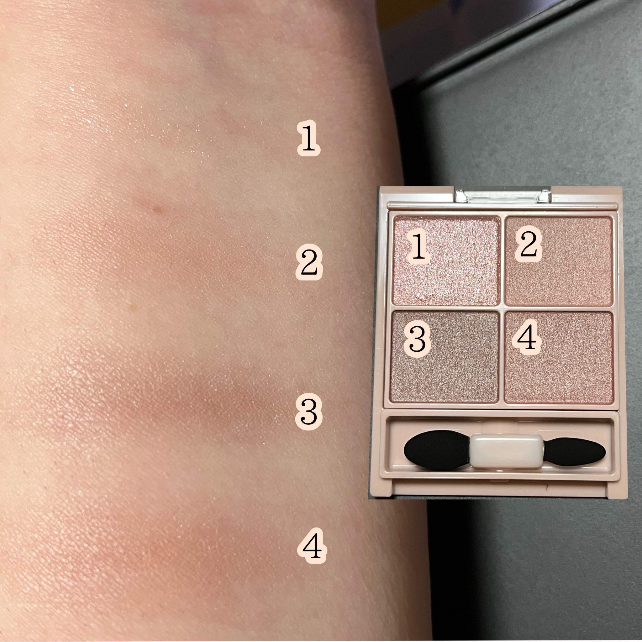 シルキースフレアイズ（マットタイプ）/キャンメイク/アイシャドウパレットを使ったクチコミ（3枚目）