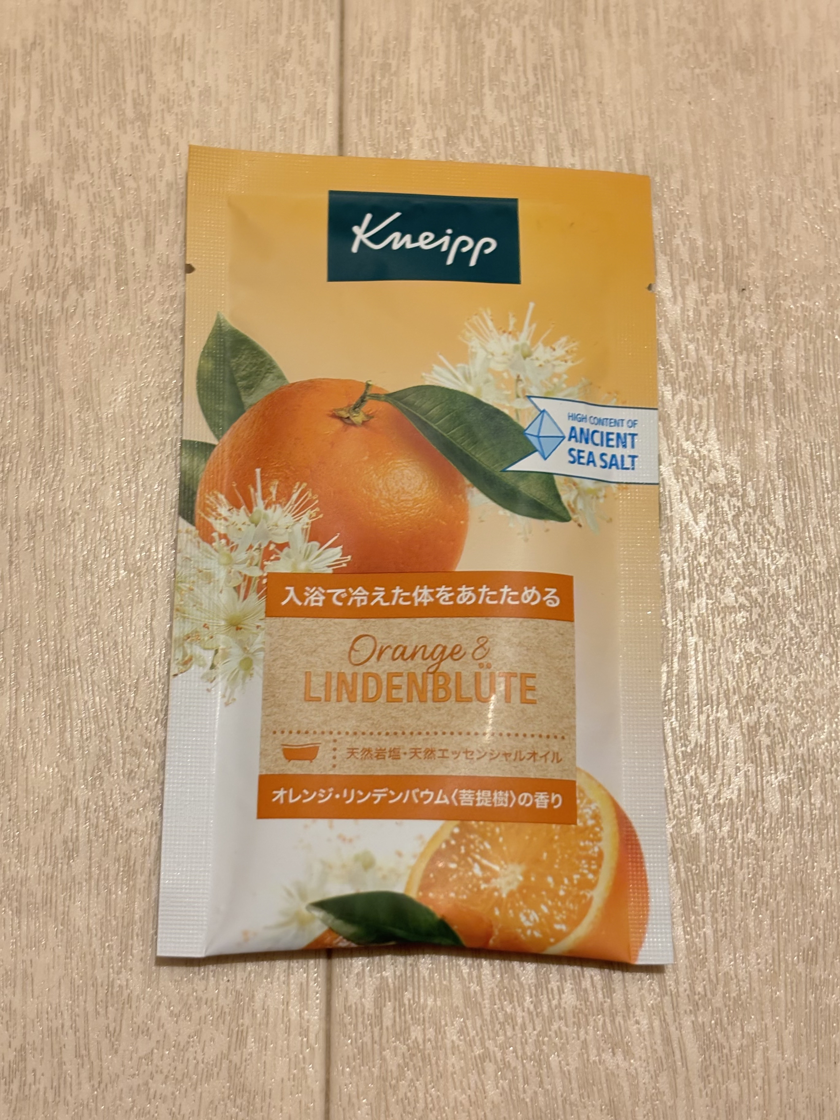 クナイプ バスソルト オレンジ・リンデンバウム<菩提樹>の香り/クナイプ/無機塩系入浴剤を使ったクチコミ（1枚目）