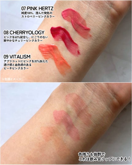 Dewy Syrup Tint/EITHER&/口紅を使ったクチコミ(3枚目)
