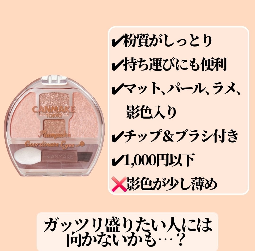 プランぷくコーデアイズNeo/キャンメイク/アイシャドウを使ったクチコミ(2枚目)