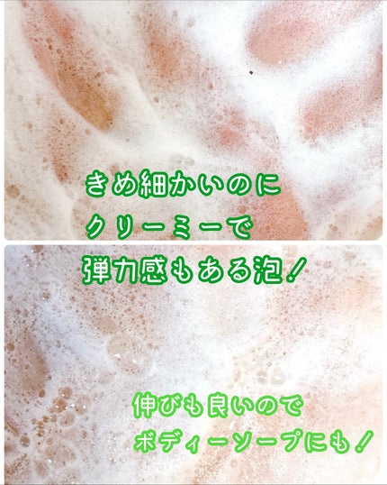 グリーンティー LHA ディープポアもちソープクレンザー /アレンシア/洗顔フォームを使ったクチコミ(7枚目)