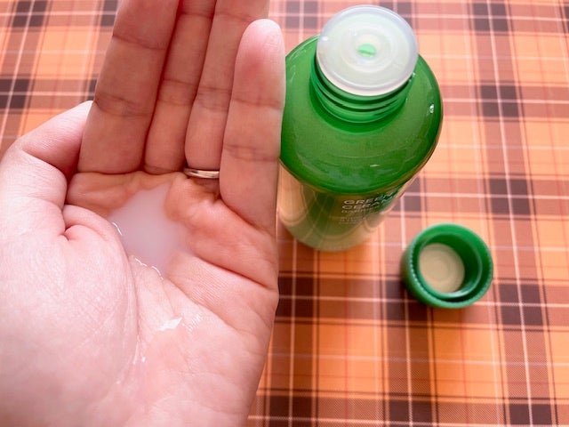 グリーンティー セラミド ミルク エッセンストナー/innisfree/化粧水を使ったクチコミ(3枚目)