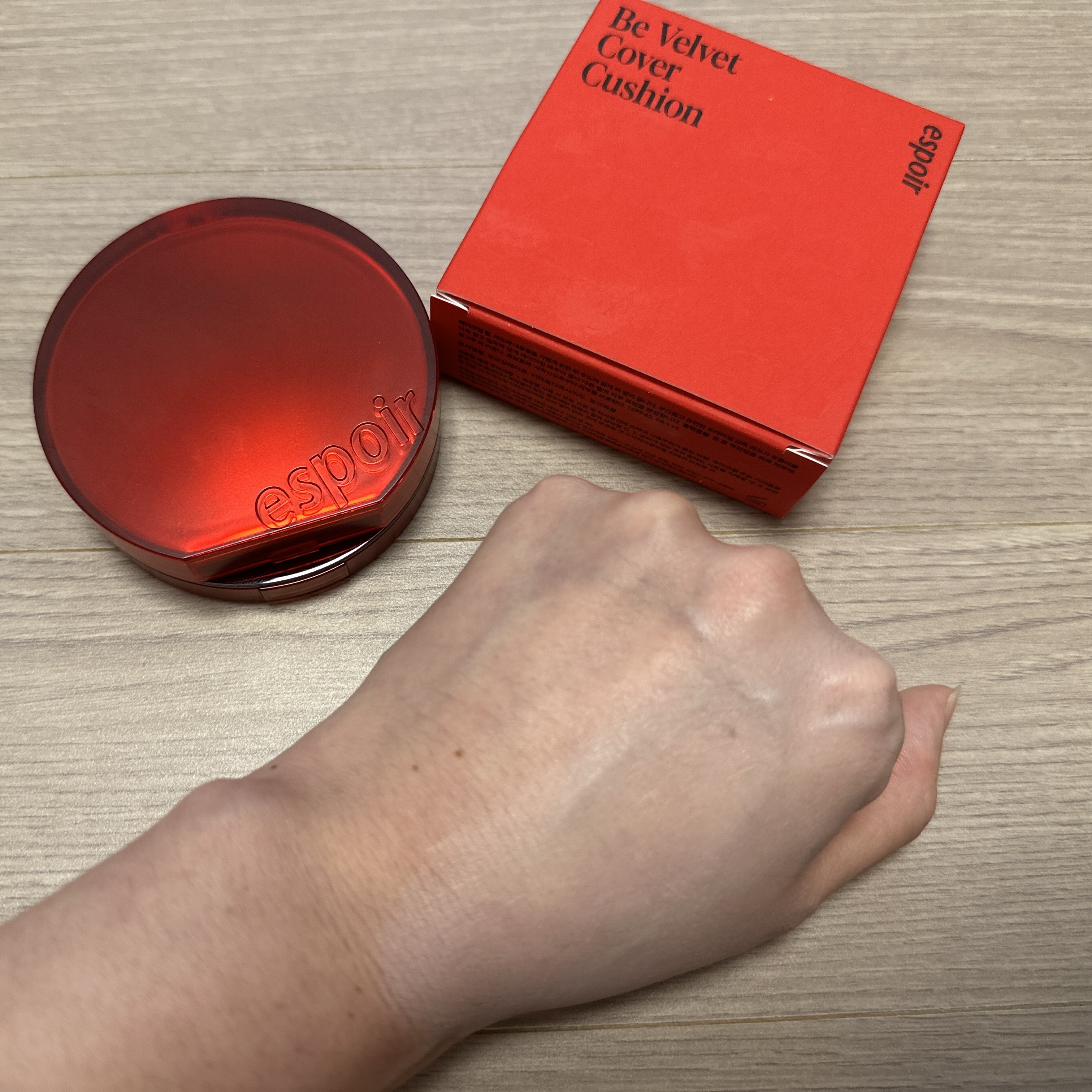 ビーベルベットカバークッション/espoir/クッションファンデーションを使ったクチコミ（2枚目）