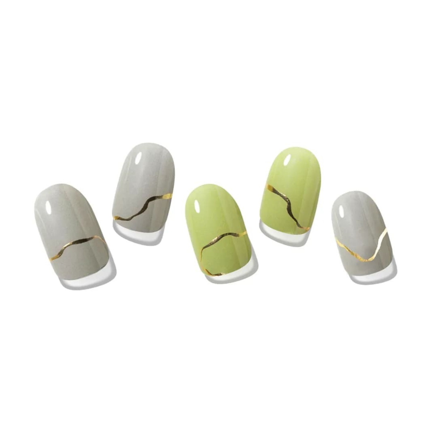 シンデレラネイル（切らなくていいジェルネイルシール） ピスタチオグレーニュアンス