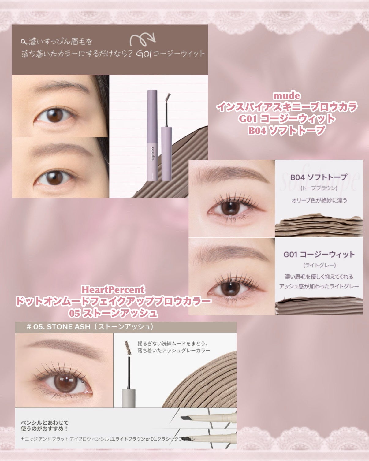 スピーディー スキニー ブロウカラ/PERIPERA/眉マスカラを使ったクチコミ(7枚目)